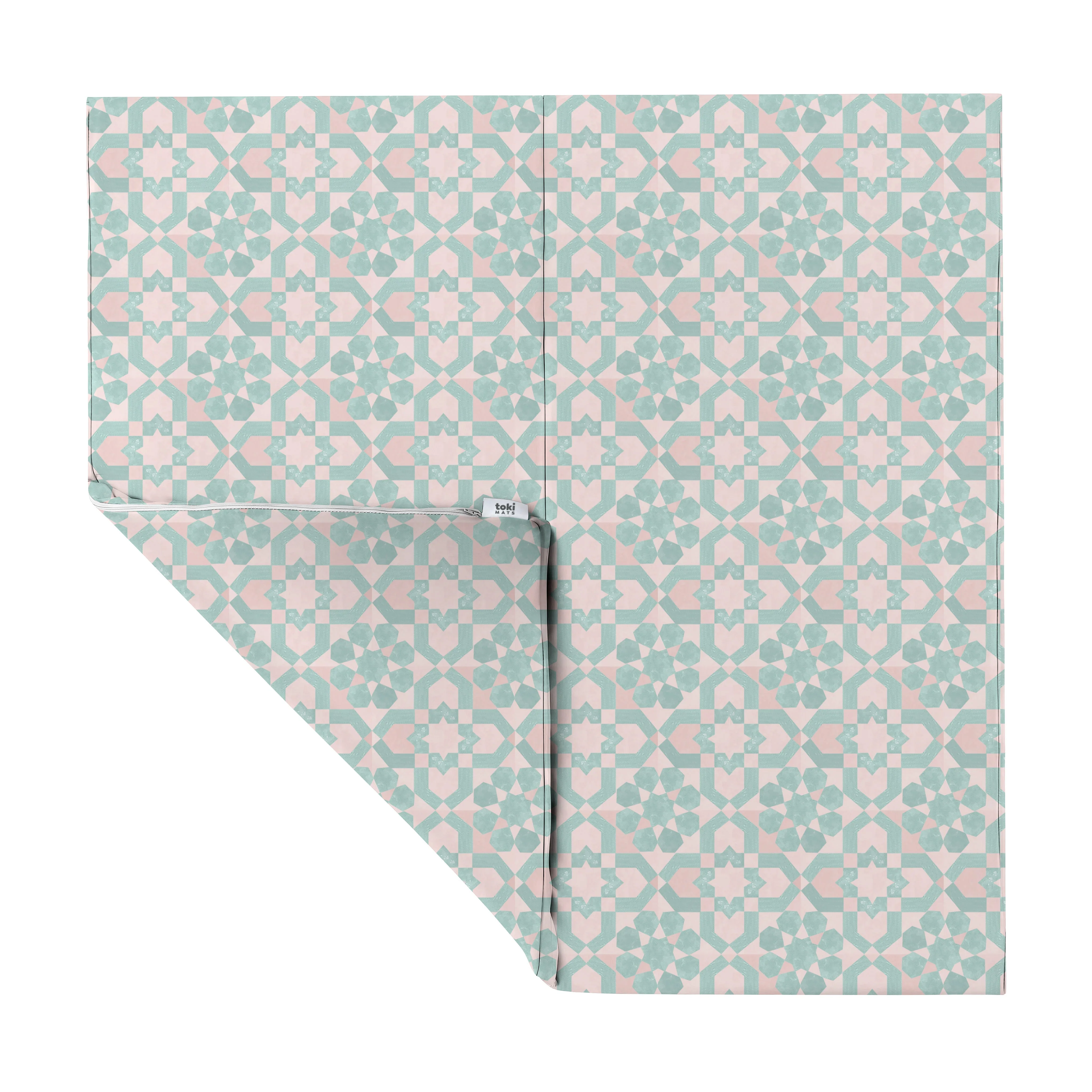 Toki Kids Green Tile Vegan Leather Mat