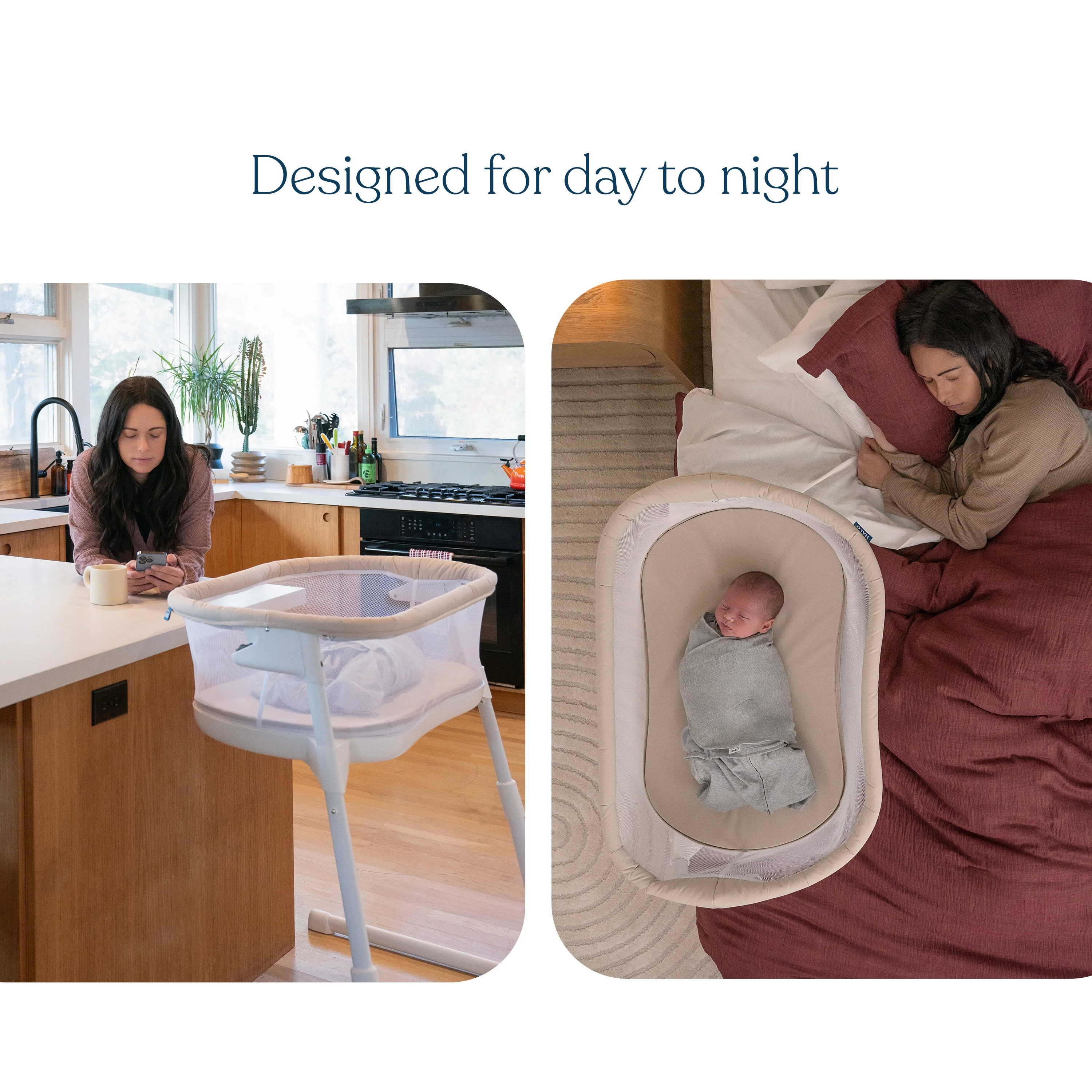 Halo BassiNest Lite Portable Bassinet - Oat - Image 6