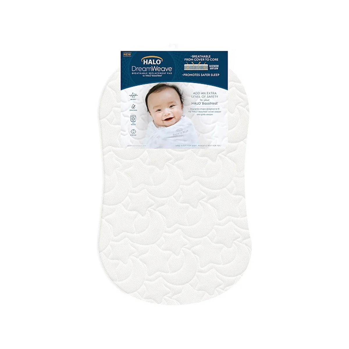 Halo DreamWeave Breathable Bassinest Replacement Pad - Image 9