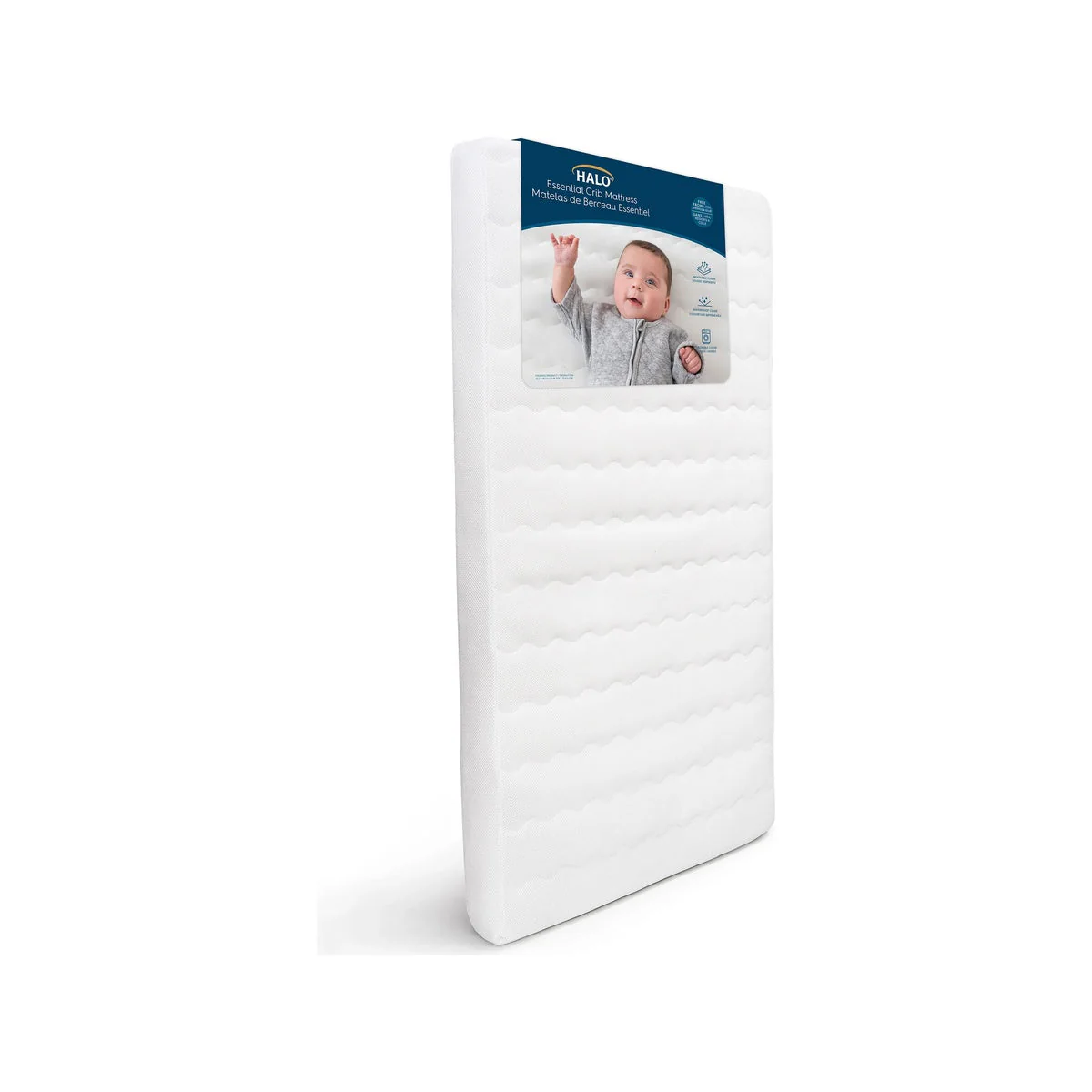 Halo Essential Breathable Crib Mattress - White - Image 7