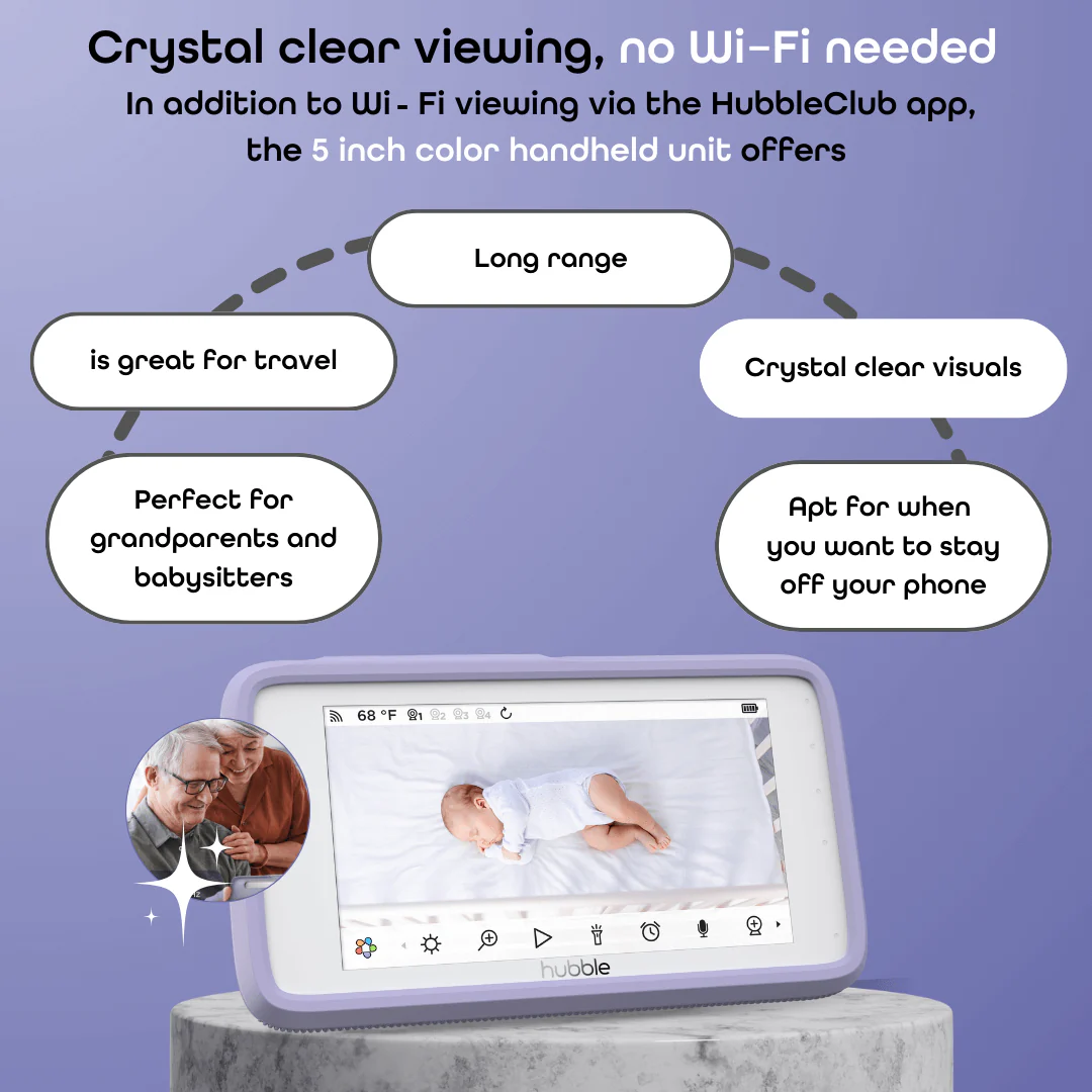Hubble Connected SkyVision AI Pro with Adjustable Crib Mount - Image 3