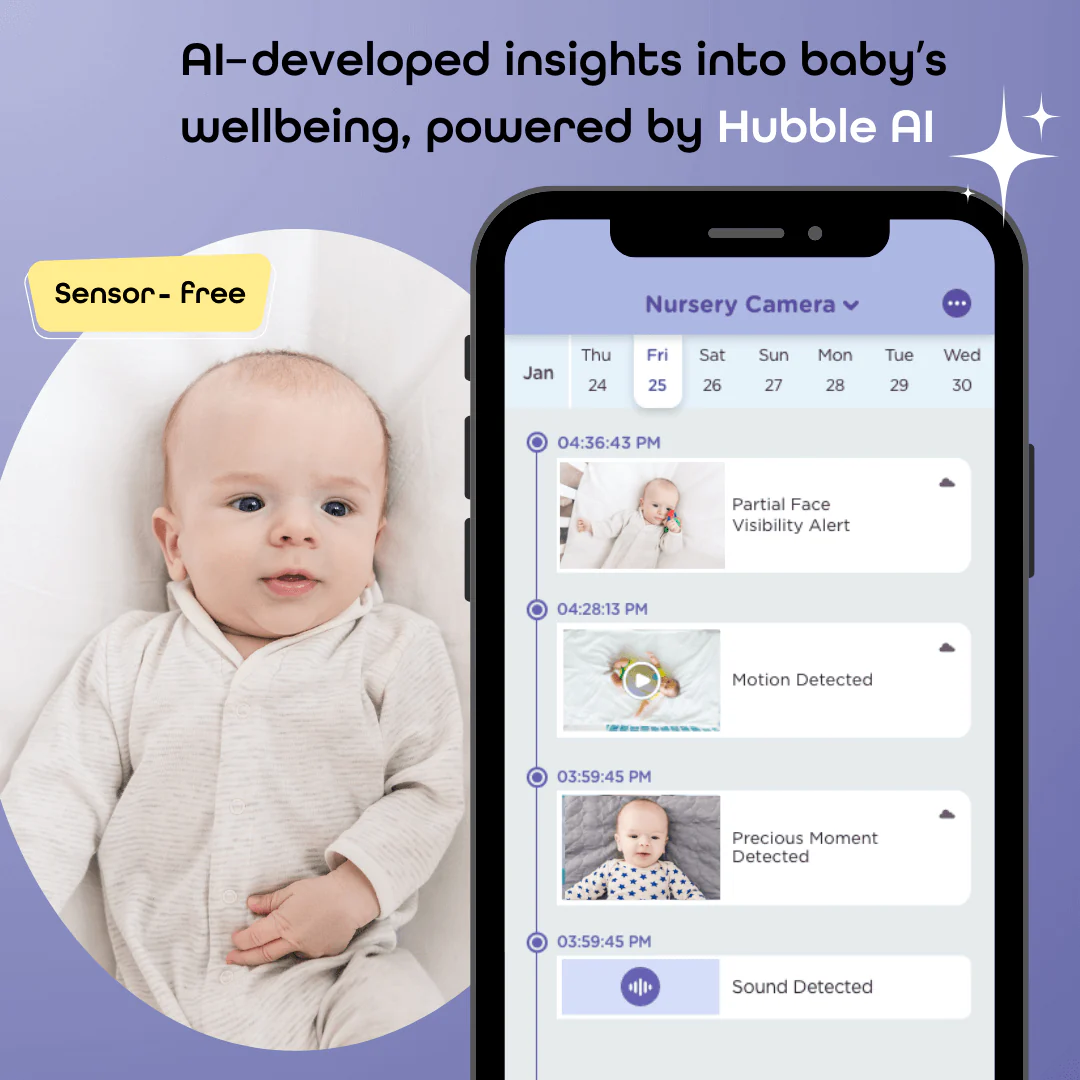 Hubble Connected SkyVision AI Pro with Adjustable Crib Mount - Image 7