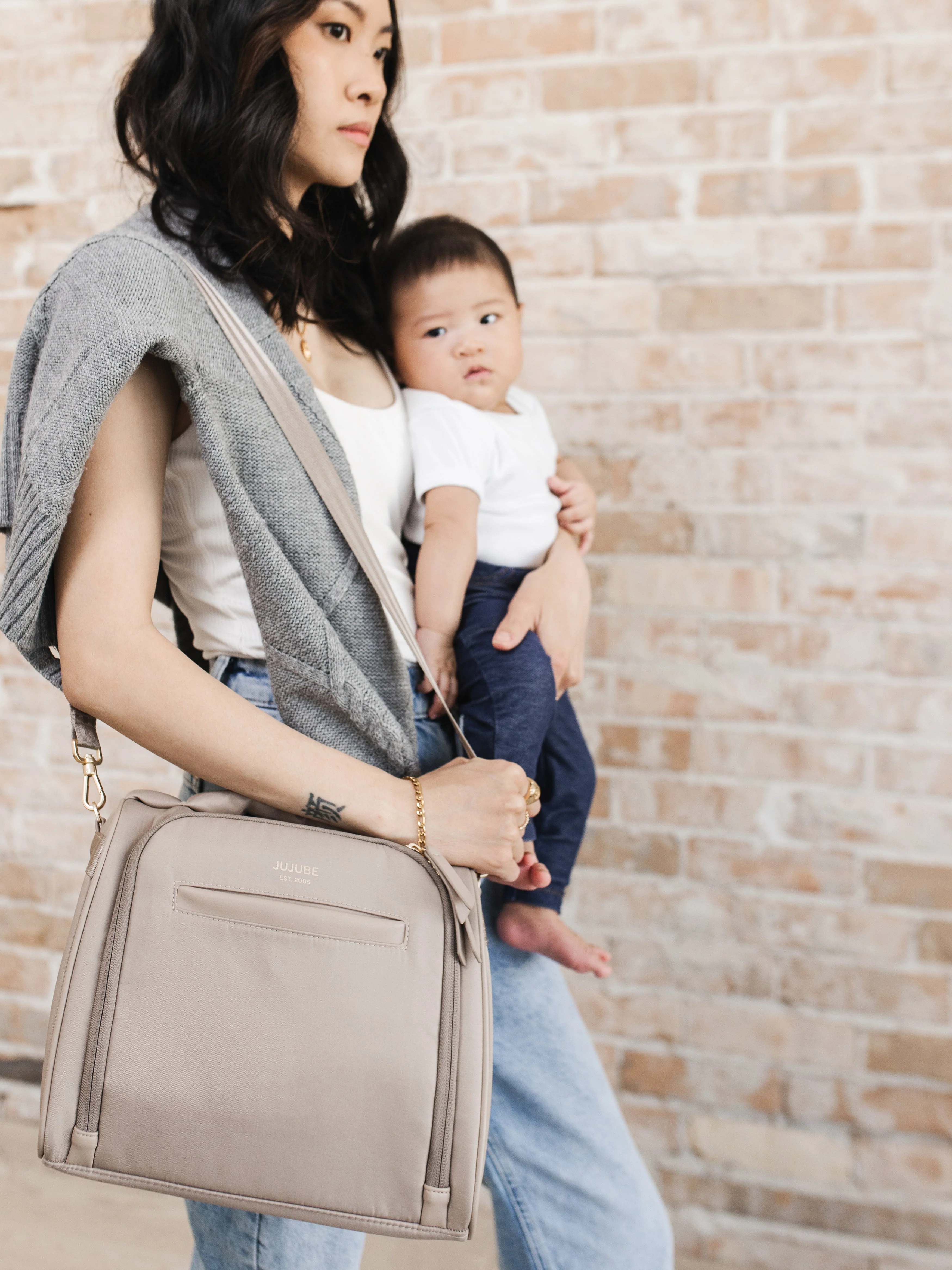 JuJuBe Insulated Bottle Bag - Taupe - Image 7