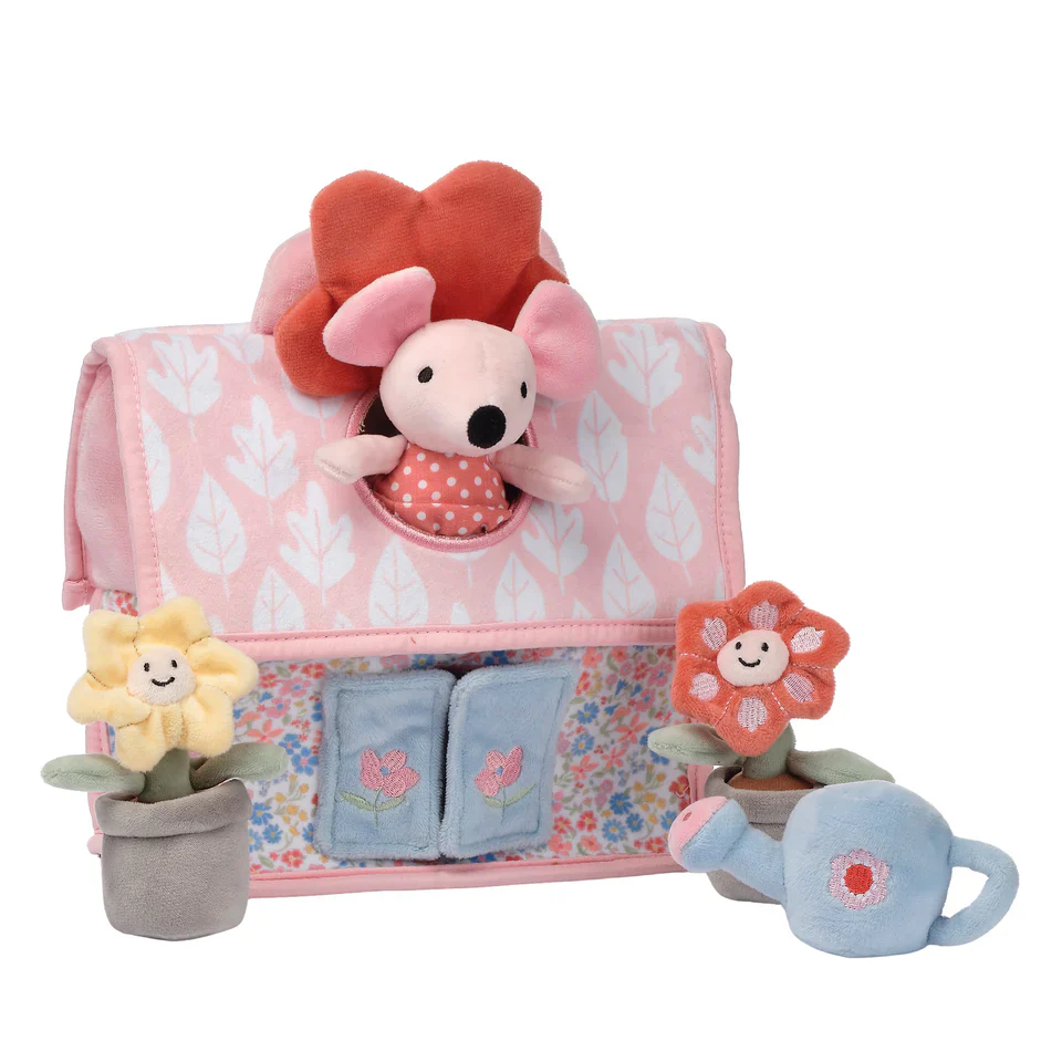 Lambs & Ivy Baby Blooms Garden Cottage Plush Set - Image 2