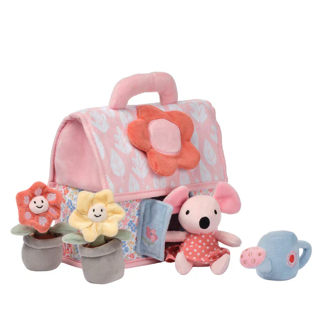 Lambs & Ivy Baby Blooms Garden Cottage Plush Set - Image 3
