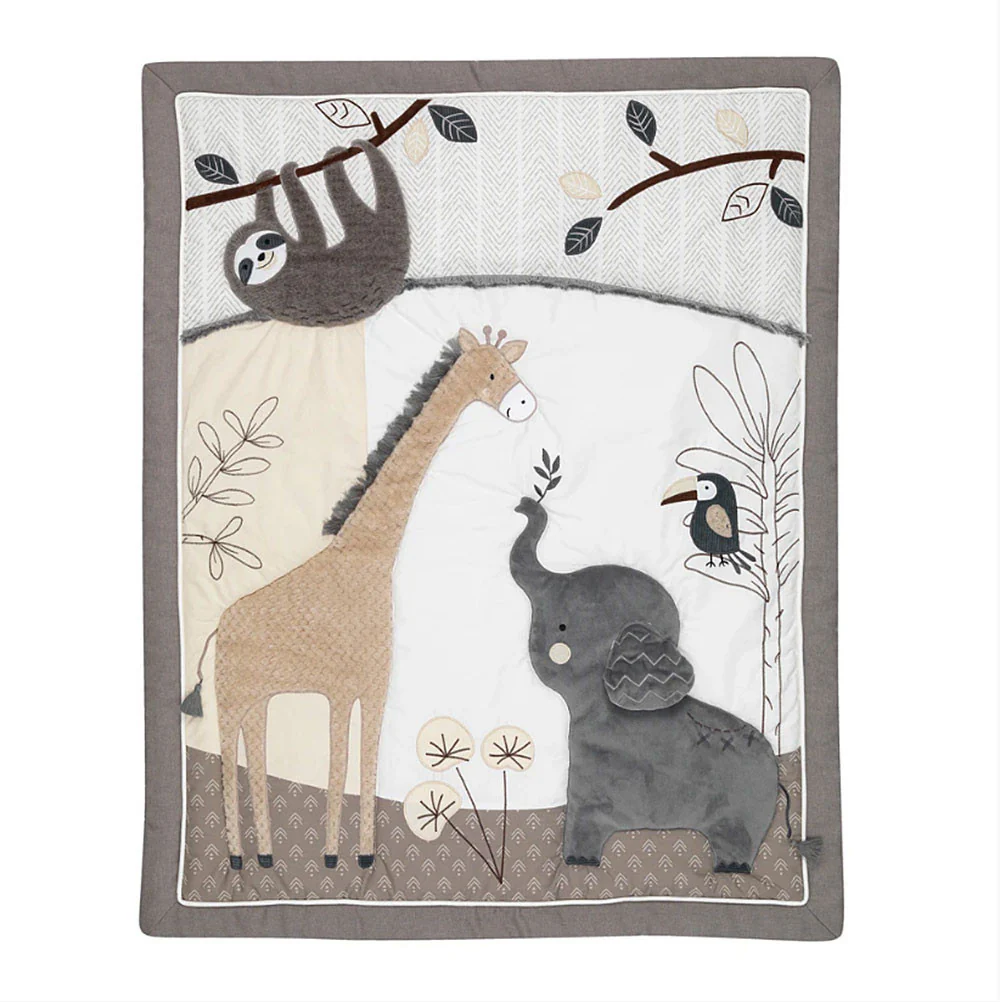 Lambs & Ivy Baby Jungle 4-Piece Bedding Set - Image 5