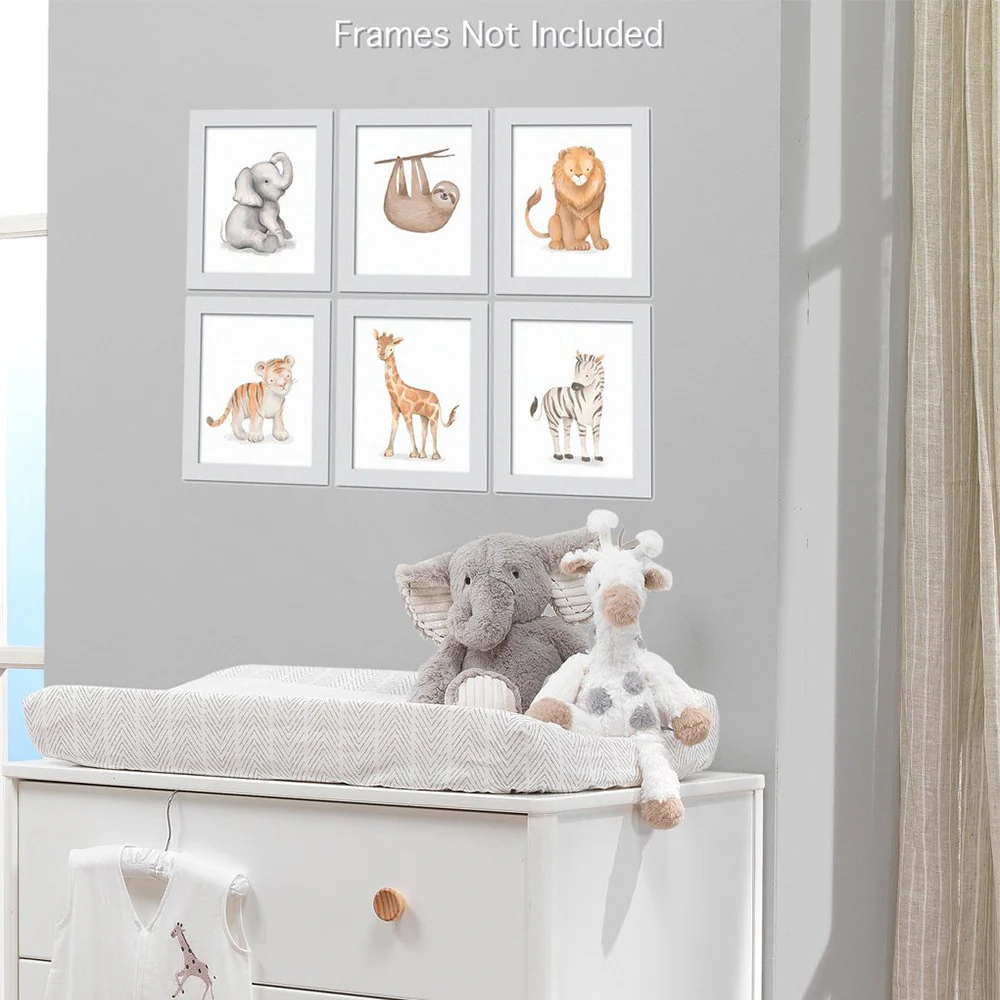 Lambs & Ivy Baby Jungle Safari Jungle Unframed Wall Art - Image 4