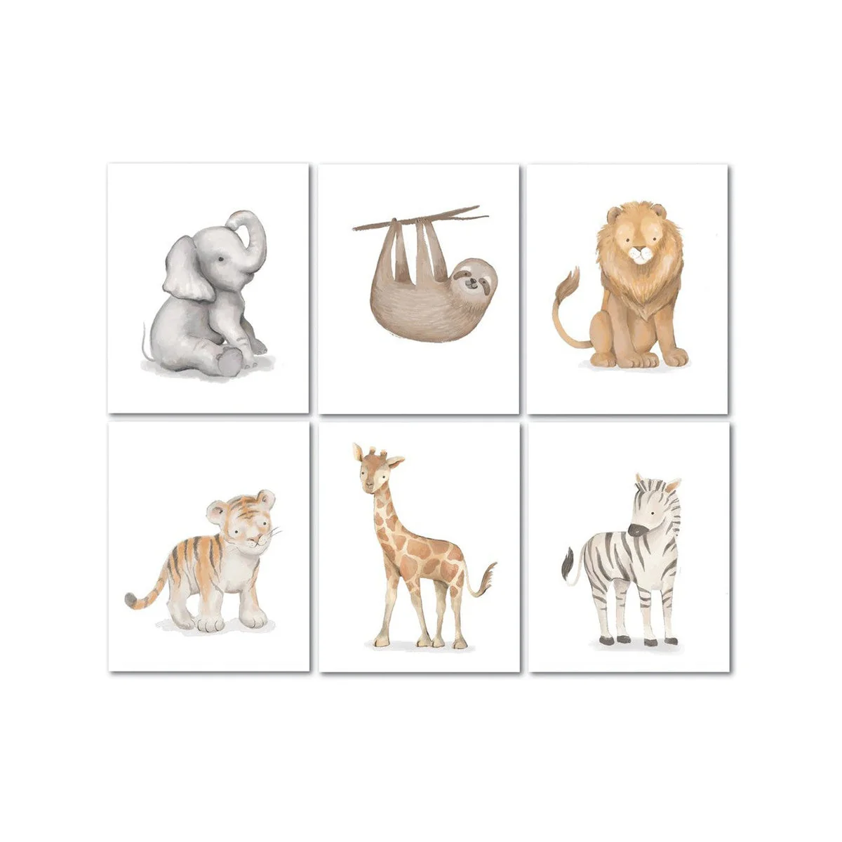 Lambs & Ivy Baby Jungle Safari Jungle Unframed Wall Art - Image 5