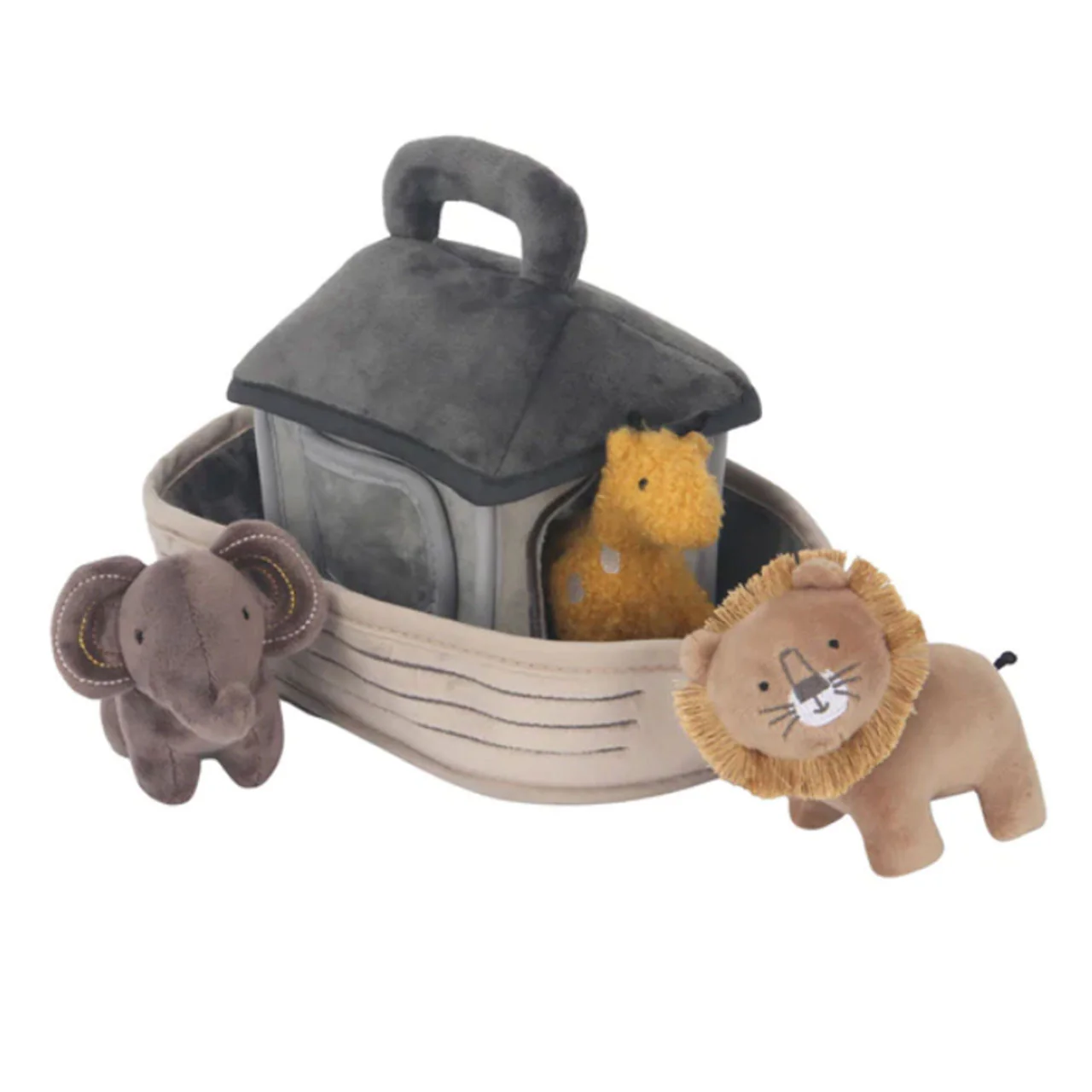 Lambs & Ivy Baby Noah Plush Set - Noah's Ark w/ Animals - Image 4