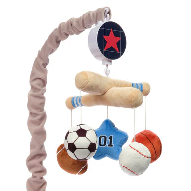 Lambs & Ivy Baby Sports Musical Mobile - Plays 20 minutes - Image 2