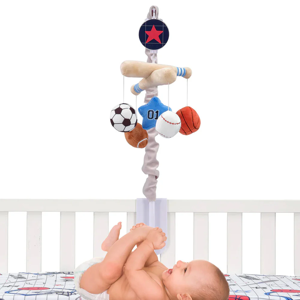 Lambs & Ivy Baby Sports Musical Mobile - Plays 20 minutes - Image 3