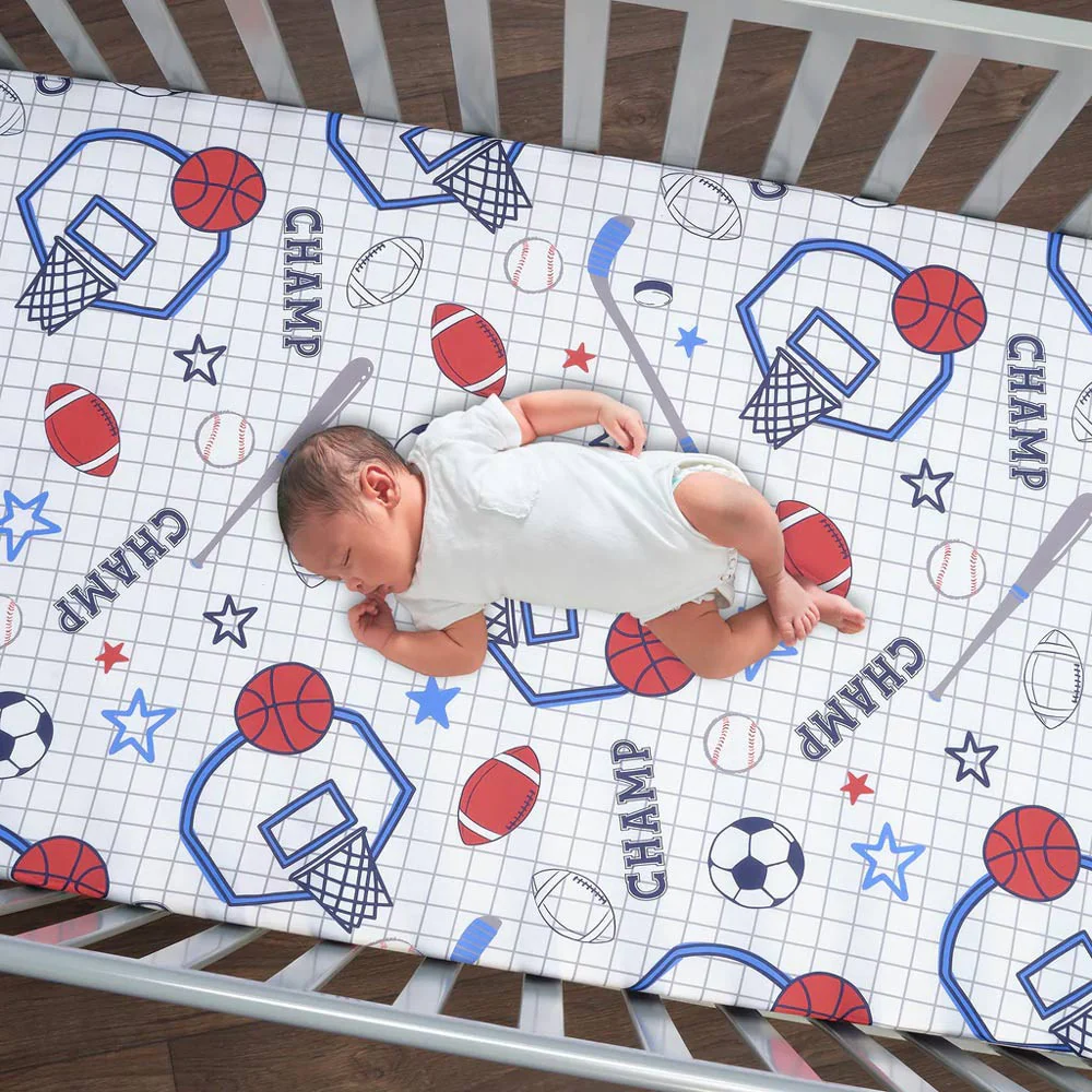 Lambs & Ivy Baby Sports Sheet - Image 4
