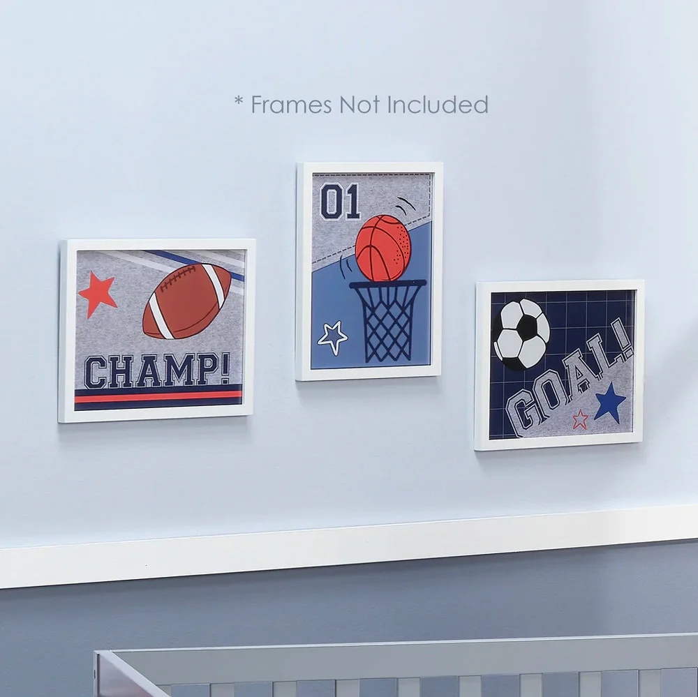 Lambs & Ivy Baby Sports Unframed Wall Art - Image 3