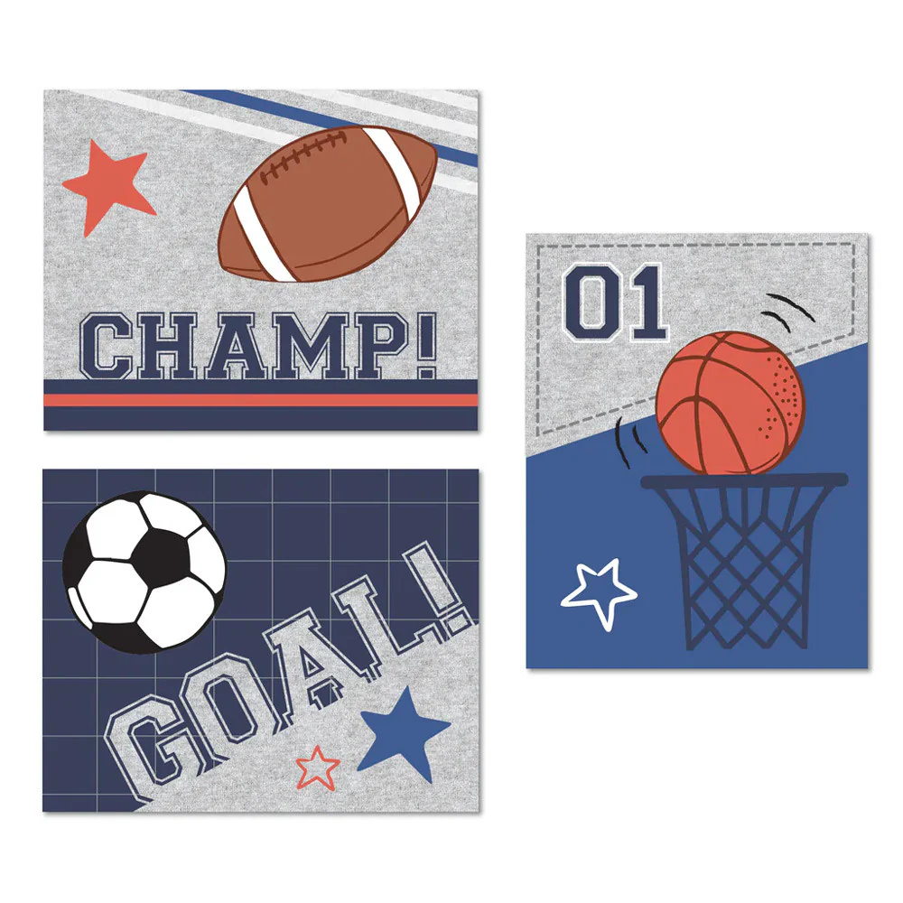 Lambs & Ivy Baby Sports Unframed Wall Art - Image 4