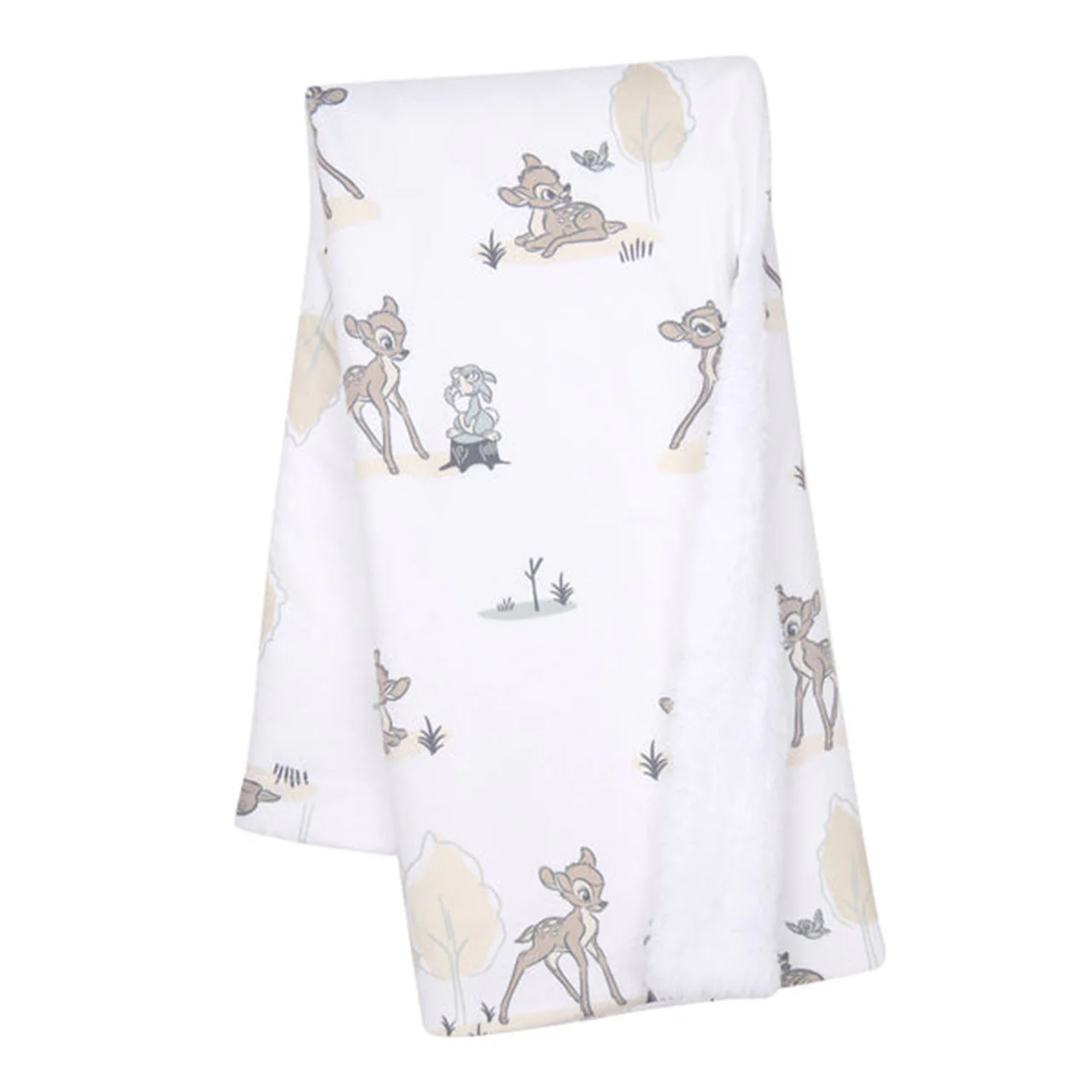 Lambs & Ivy Bambi Minkey/Sherpa Blanket - Image 3