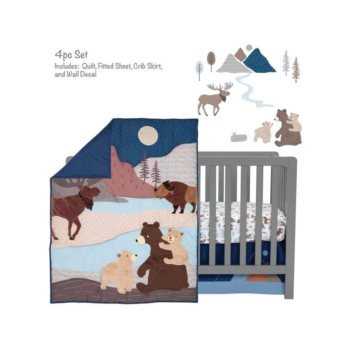 Lambs & Ivy Big Sky 4-Piece Bedding Set - Image 2