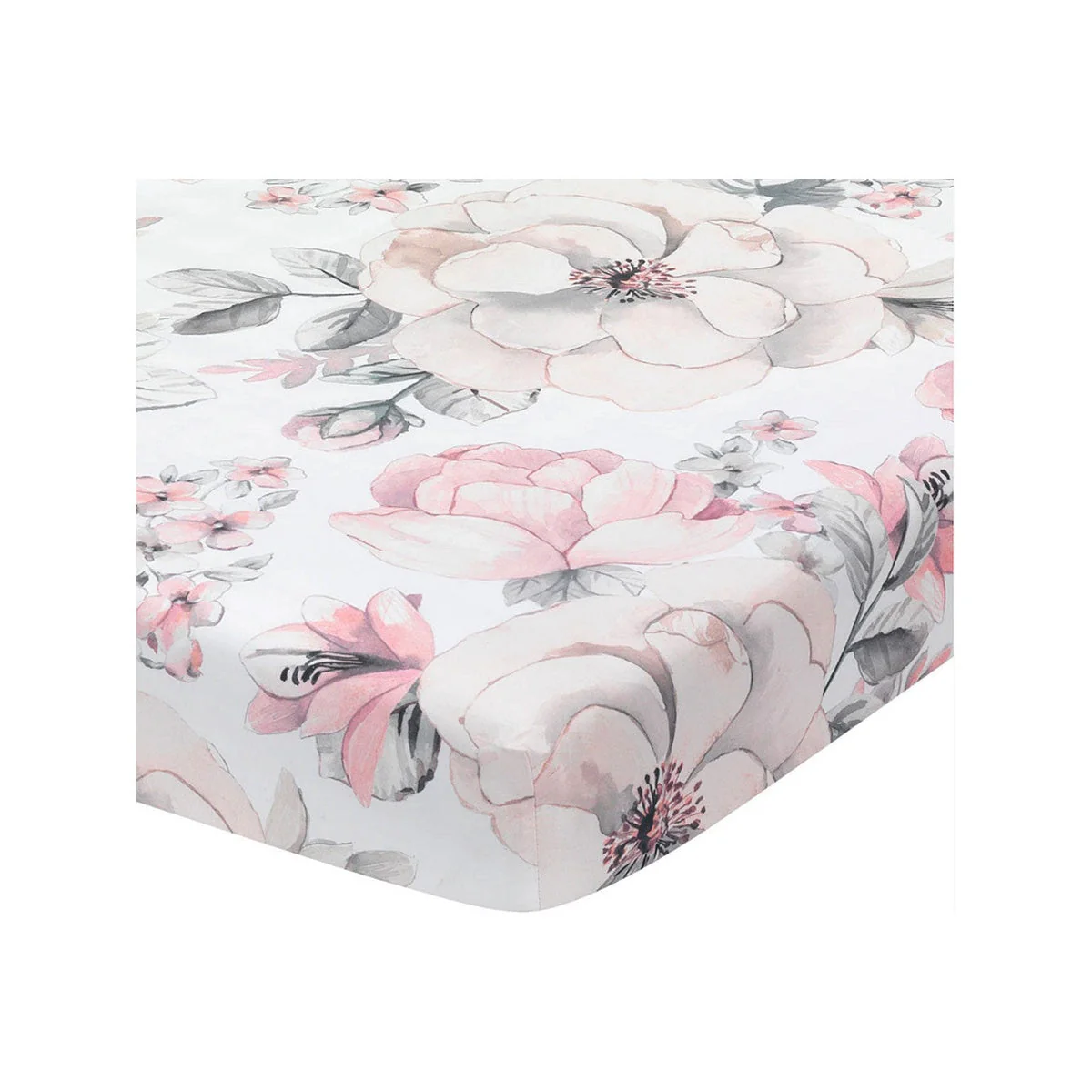 Lambs & Ivy Botanical Baby - Signature Sheet - White Floral - Image 4