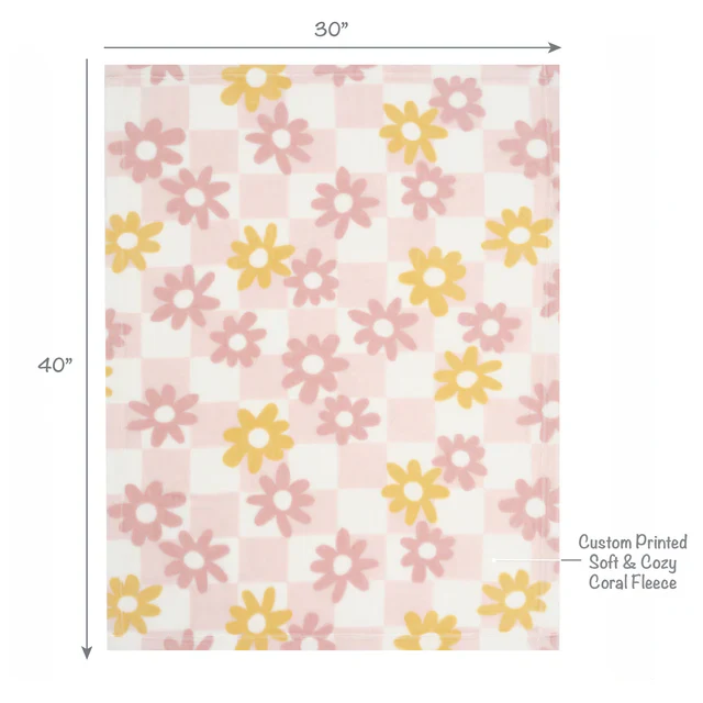 Lambs & Ivy Daisy Dreams 3-Piece Pink/White Baby Nursery Crib Bedding Set - Image 3