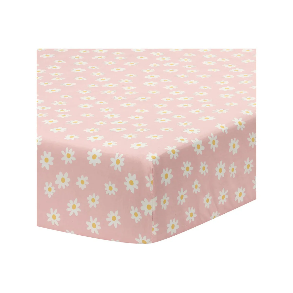 Lambs & Ivy Daisy Dreams Breathable 100% Cotton Baby Fitted Crib/Toddler Sheet - Image 6