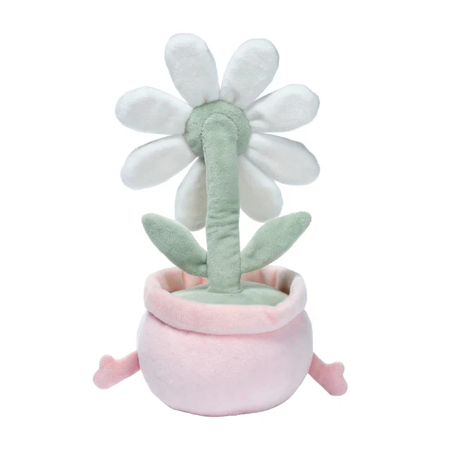 Lambs & Ivy Plush Daisy Dreams Poseable Flower Pot Plush Stuffed Animal Toy - 11 Inch - Image 4