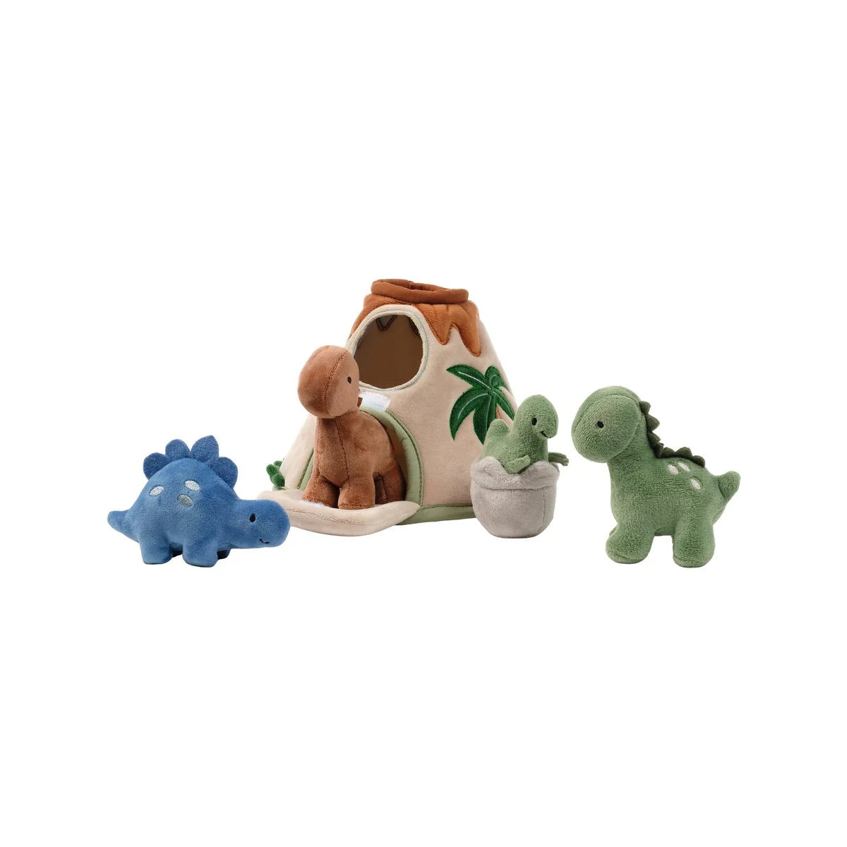 Lambs & Ivy Dino-Might Volcano Plush Toy Play Set - Image 2