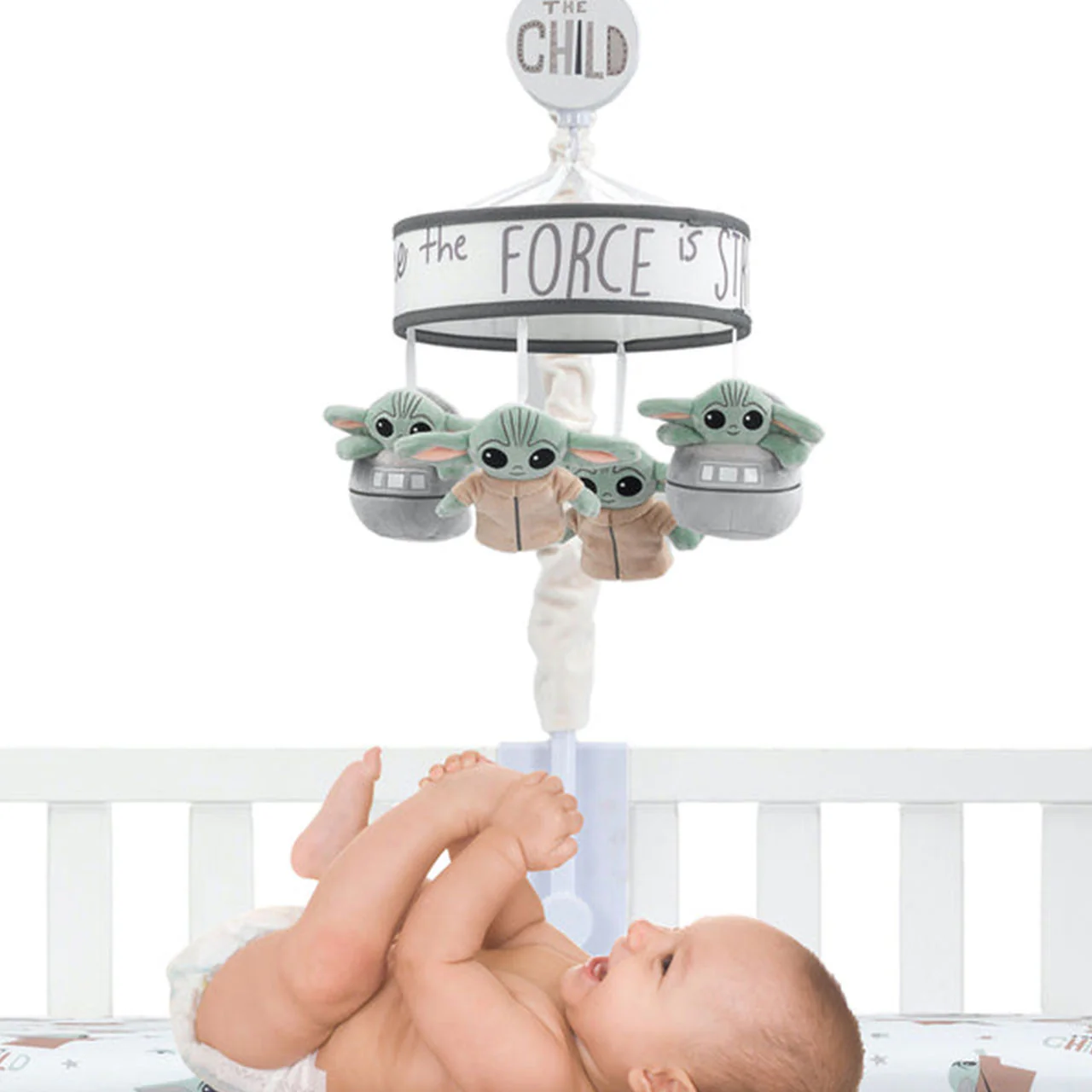 Lambs & Ivy Star Wars The Child Baby Yoda Musical Mobile - Plays 20 minutes - Image 3