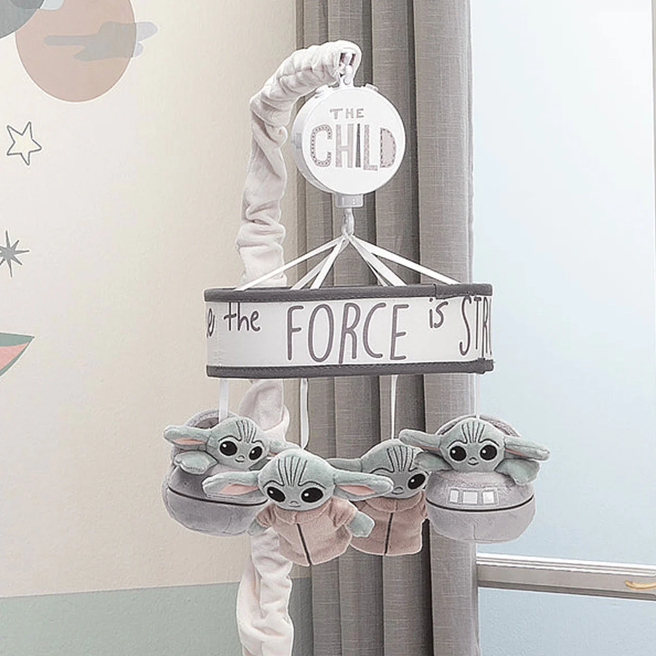 Lambs & Ivy Star Wars The Child Baby Yoda Musical Mobile - Plays 20 minutes - Image 5