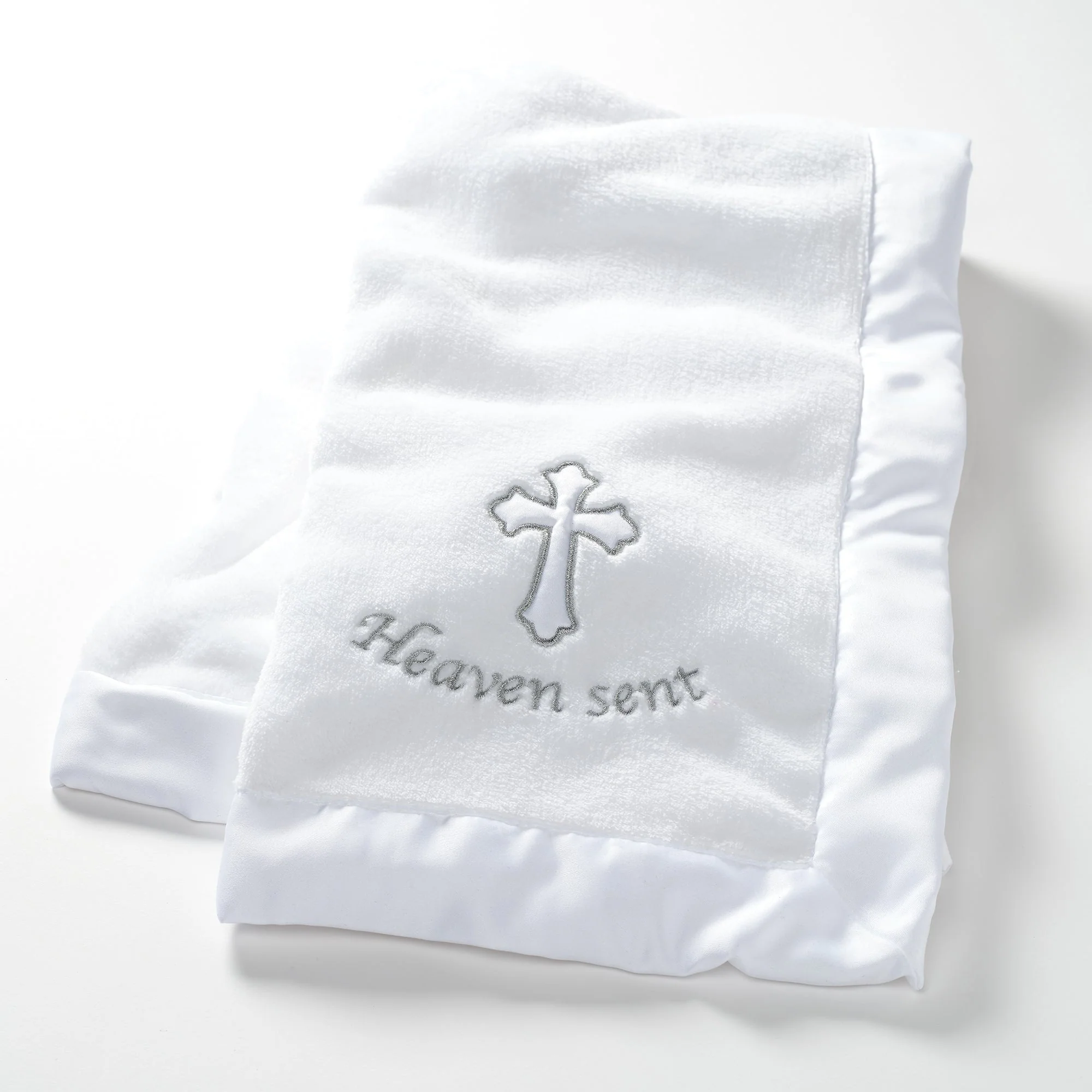 Lambs & Ivy Heaven Sent Baptism/Christening Baby Blanket