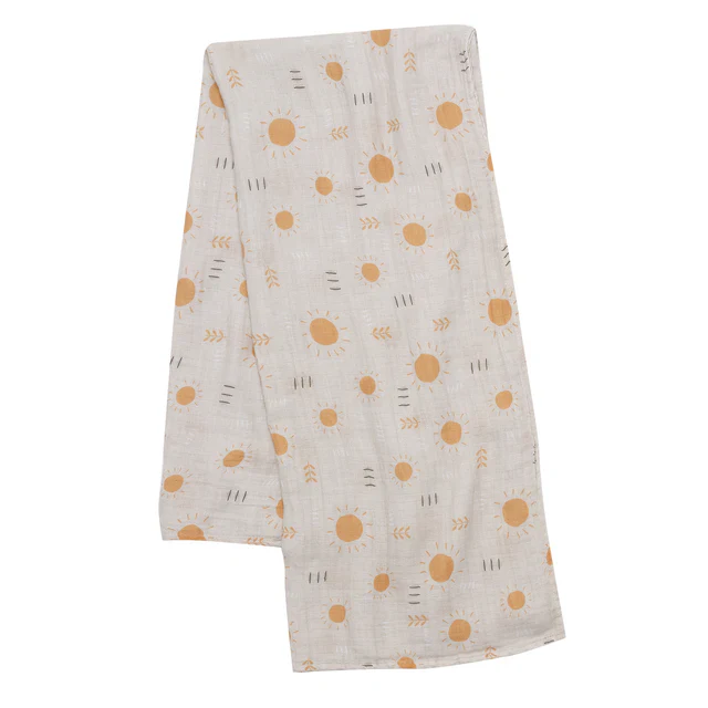 Lambs & Ivy Jungle Adventure 2-Pack Cotton Muslin Newborn Baby Swaddle Blankets - Image 4