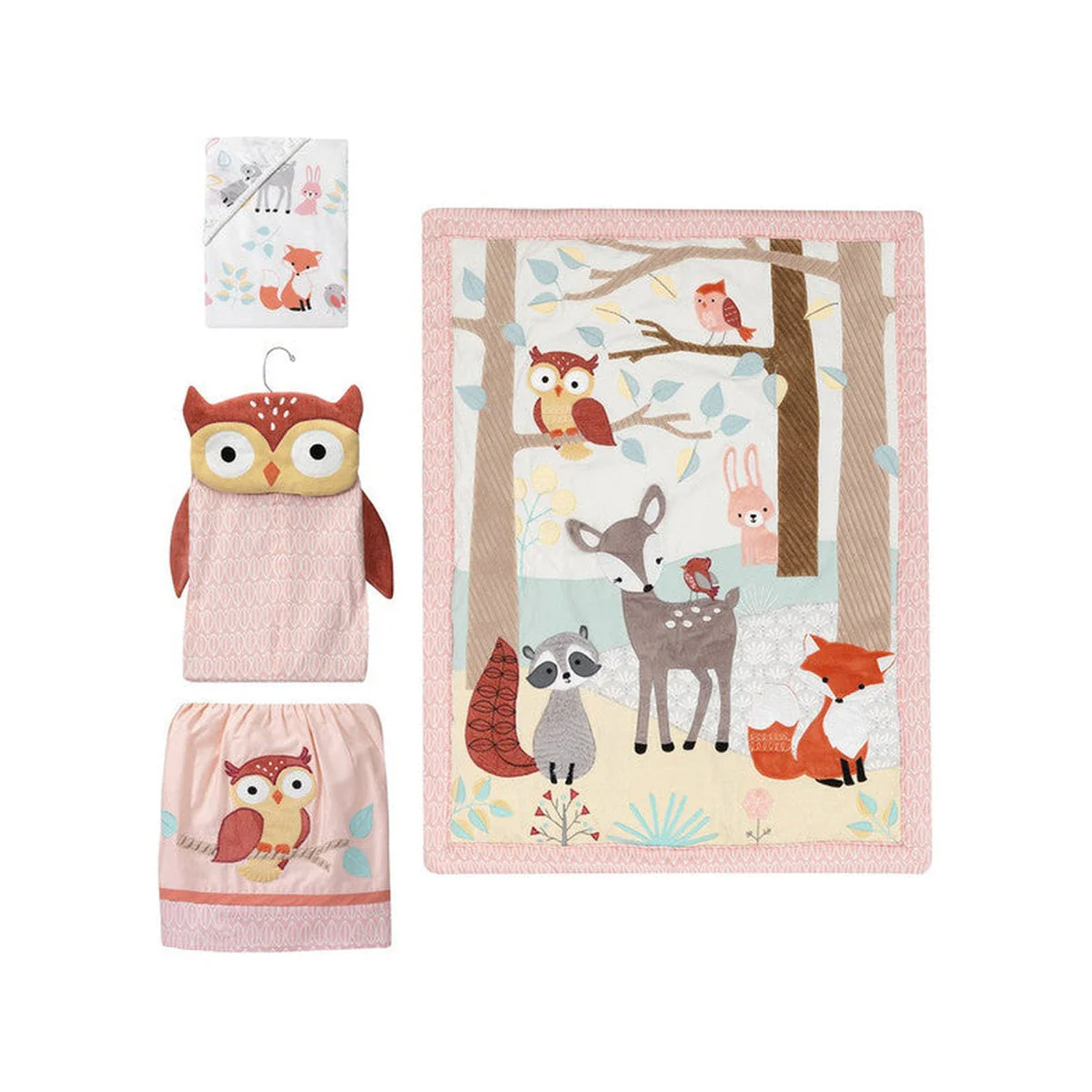 Lambs & Ivy Little Woodland 4-Piece Bedding Set - Image 2