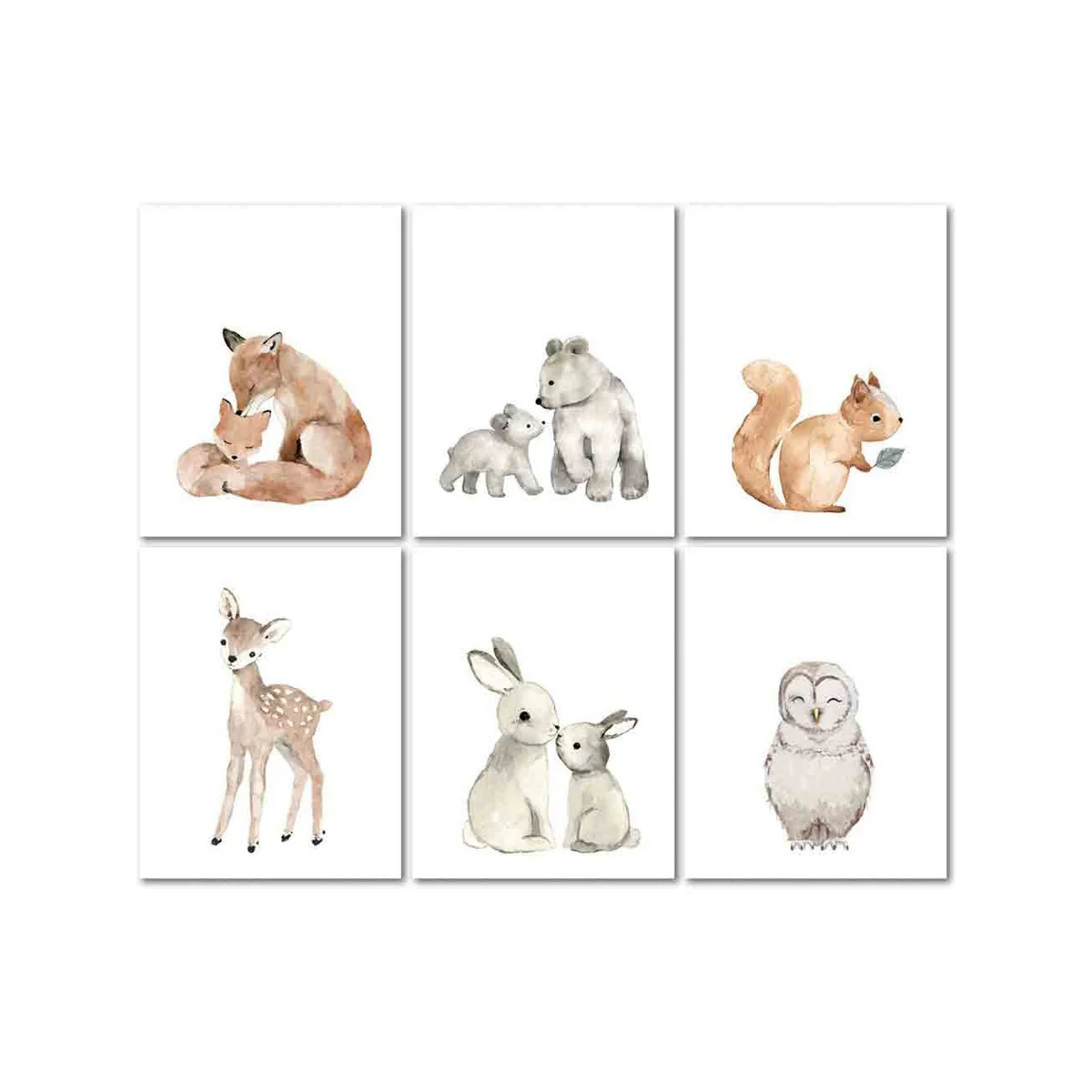 Lambs & Ivy Painted Forest Woodland Unframed Wall Art - Image 5