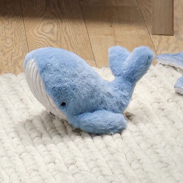 Lambs & Ivy Plush Bubbles & Squirt Soft Plush Blue Whale Stuffed Animal Toy - Image 5