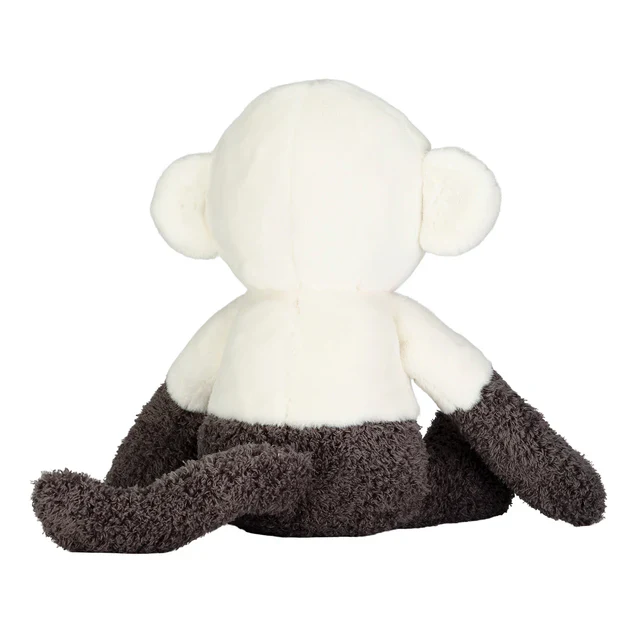 Lambs & Ivy Plush Jungle Party White/Gray Plush Monkey Stuffed Animal Toy - Charlie - Image 4