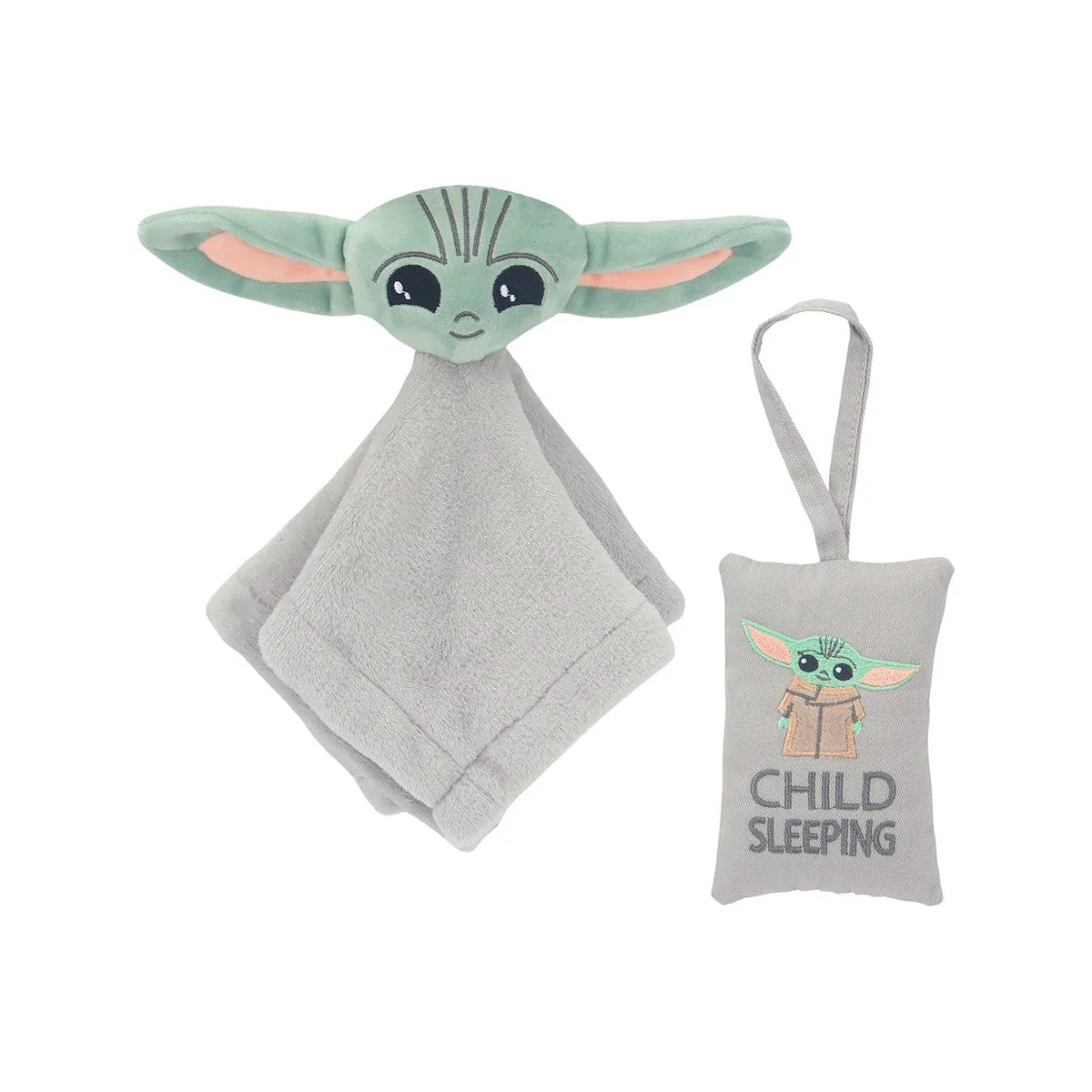 Lambs & Ivy The Child Baby Yoda Baby Yoda Lovey & Door Pillow Set - Image 9