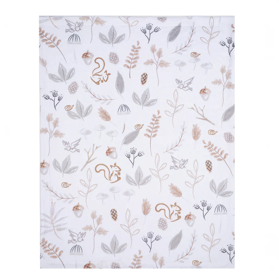 Lambs & Ivy Treetop Fox Woodland/Forest Minky/Faux Shearling Fleece Baby Blanket - Image 3