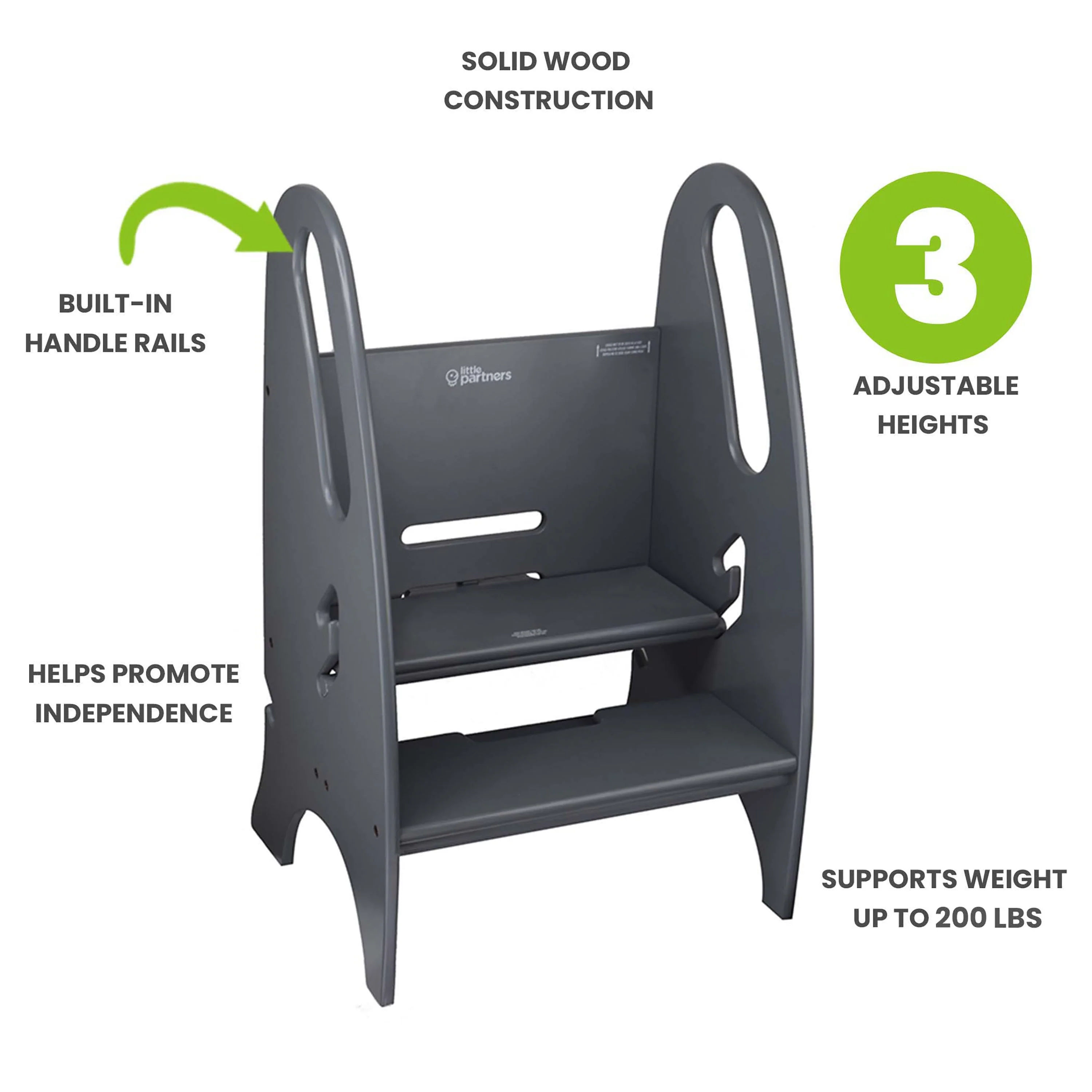 Little Partners 3-in-1 Growing Step Stool - Image 52