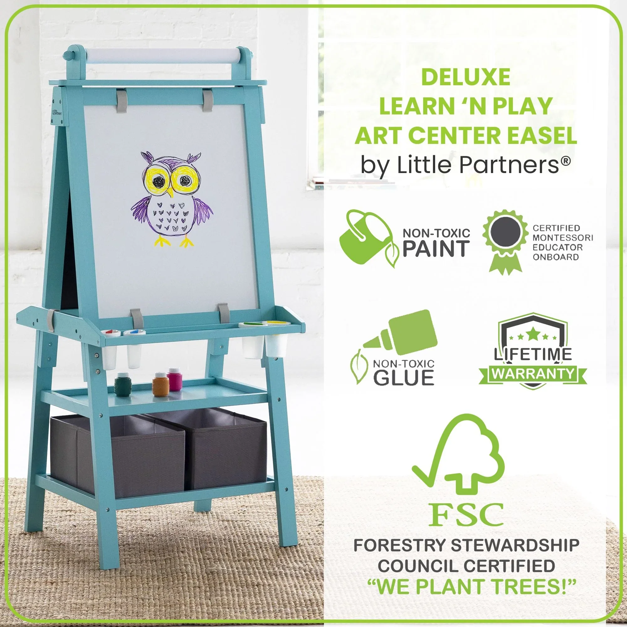 Little Partners Deluxe Learn & Play Art Center - Image 40