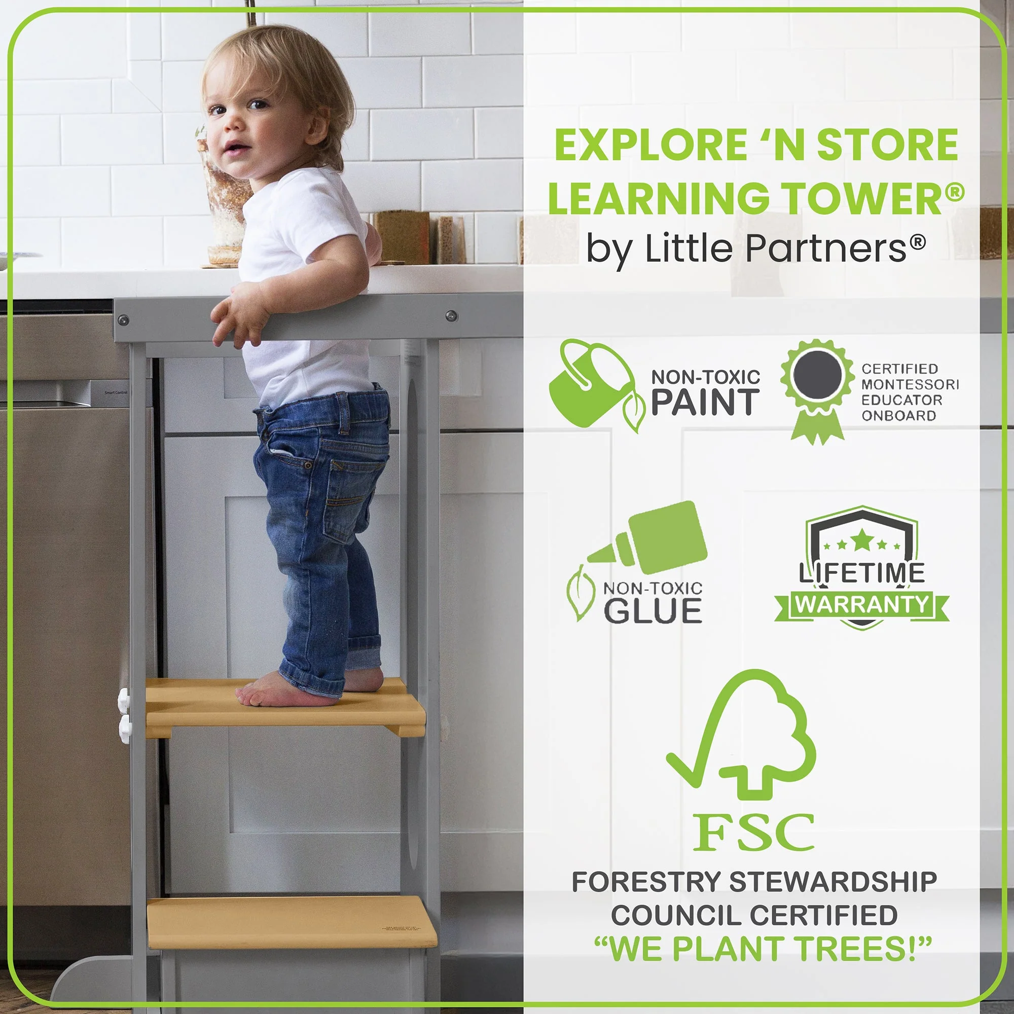 Little Partners Explore 'N Store Learning Tower® Toddler Tower - Image 60