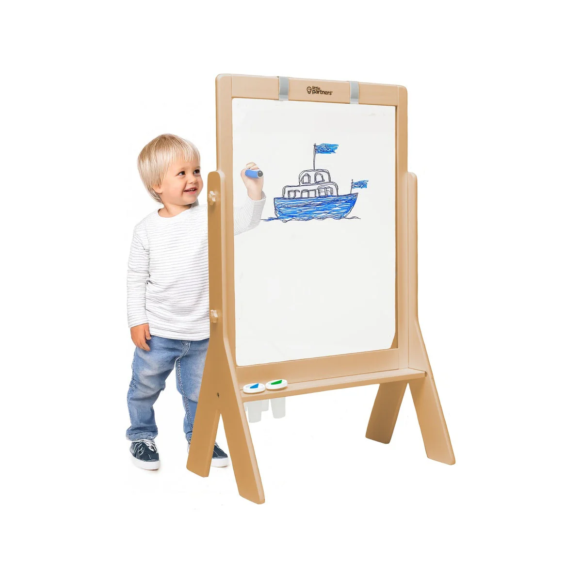Little Partners Peek-A-Boo Adjustable Height Art Easel - Image 22