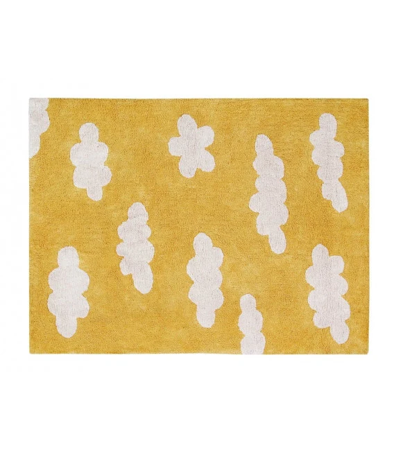 Lorena Canals Clouds Rug in Mustard