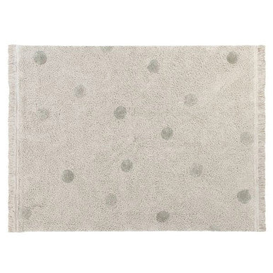 Lorena Canals Washable Rug Hippy Dots Natural - Olive - Image 2