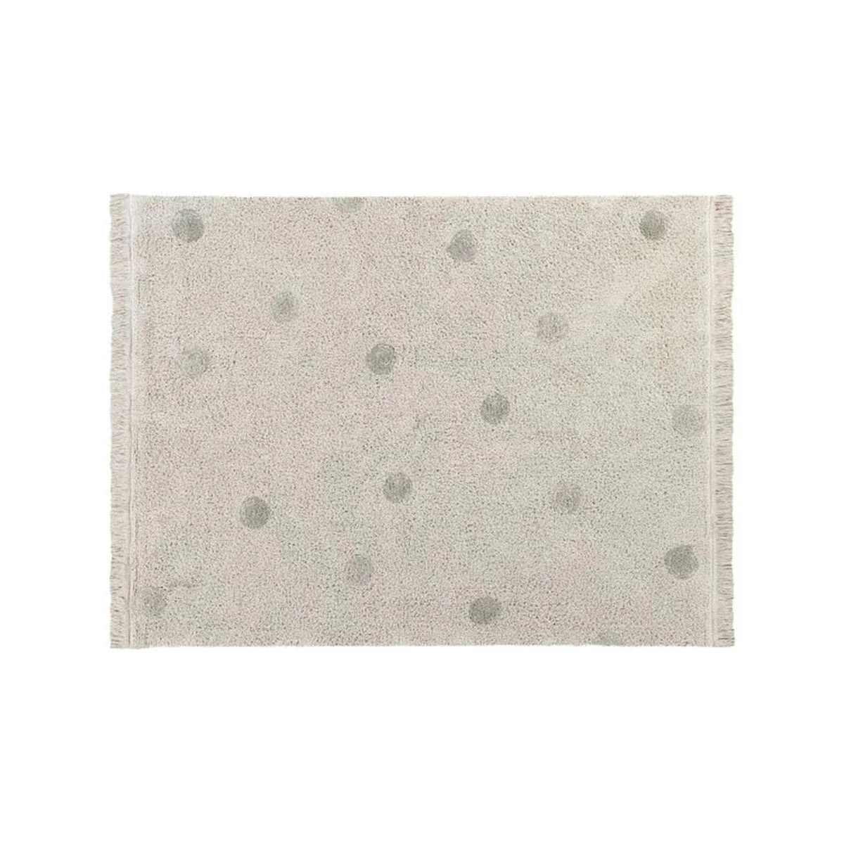 Lorena Canals Washable Rug Hippy Dots Natural - Olive - Image 5