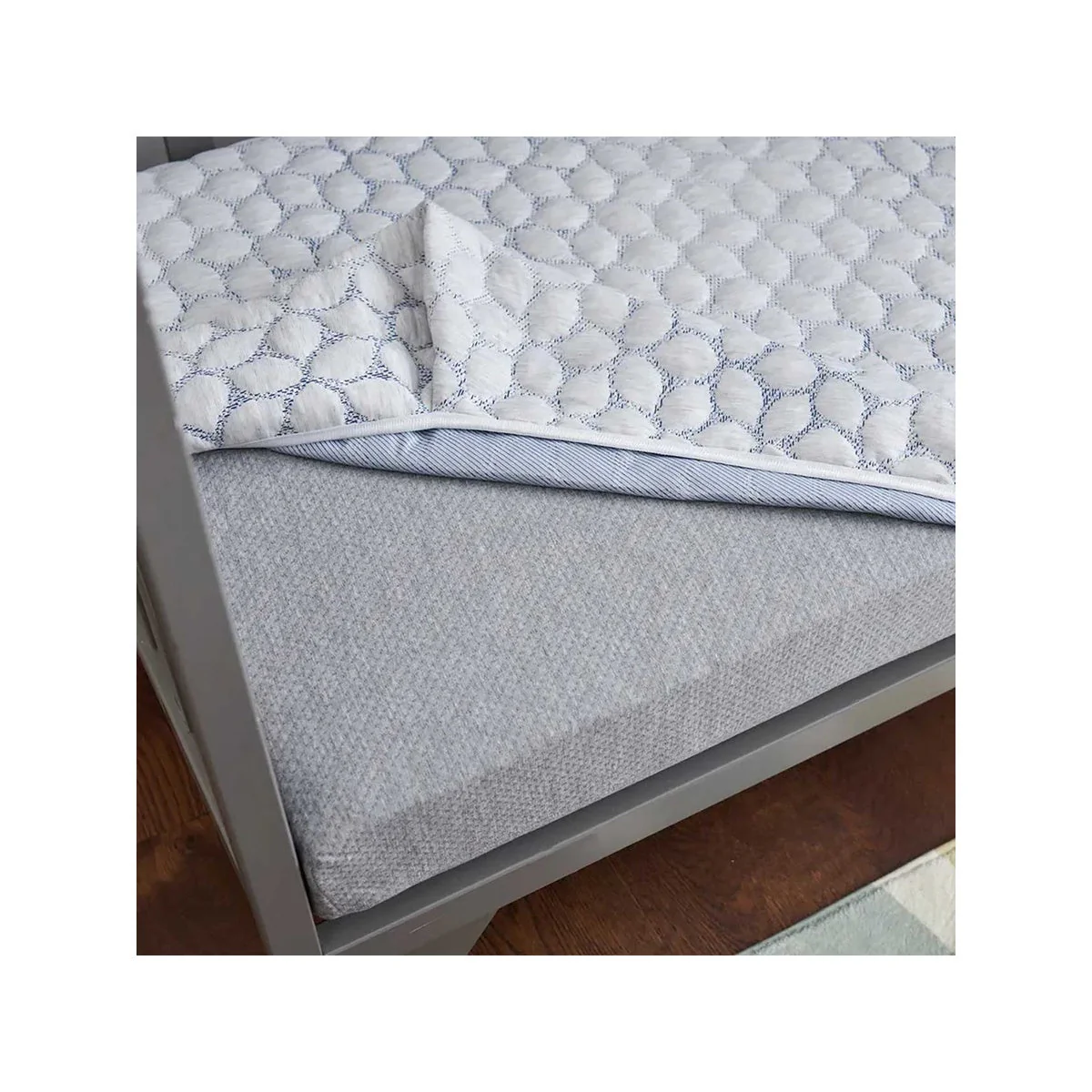 Lullaby Earth Gentle Start Breathable Cover - Blue Leaf - Image 4