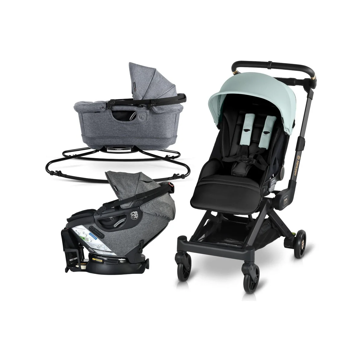 Orbit Baby M+ Stroll, Lounge, & Ride Travel System - Image 238