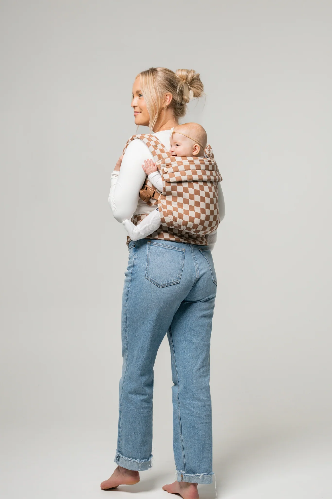 Mabē The Monarch Carrier - Mocha Check - Image 7