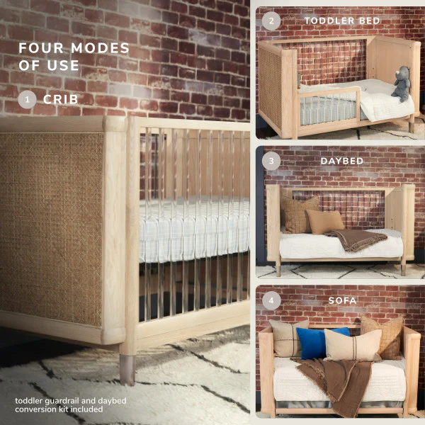 Maxi Cosi Brisa 4-in-1 Convertible Crib with Toddler Bed/Daybed Conversion Kit - Image 2