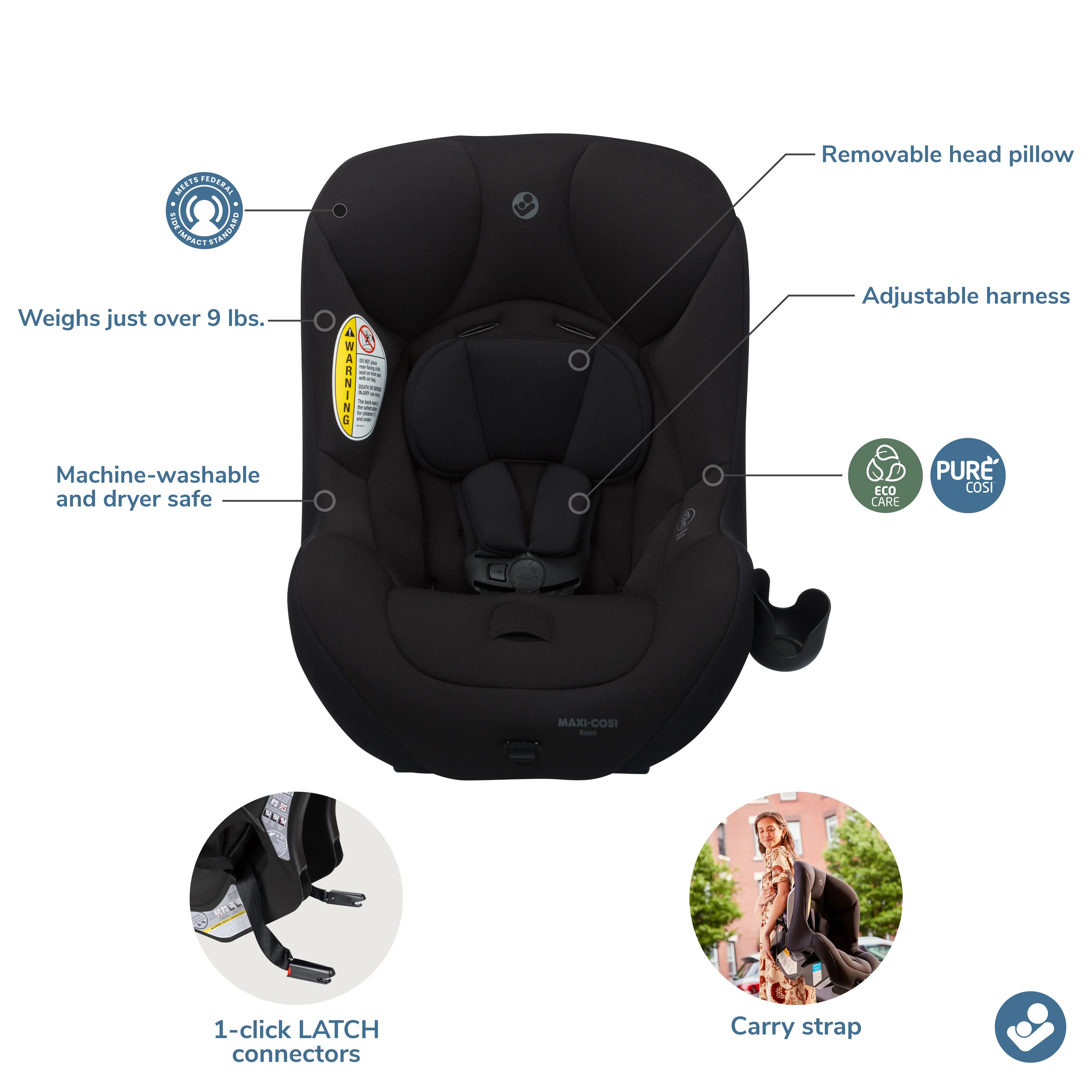 Maxi Cosi Romi 2-in-1 Convertible Car Seat - Image 6