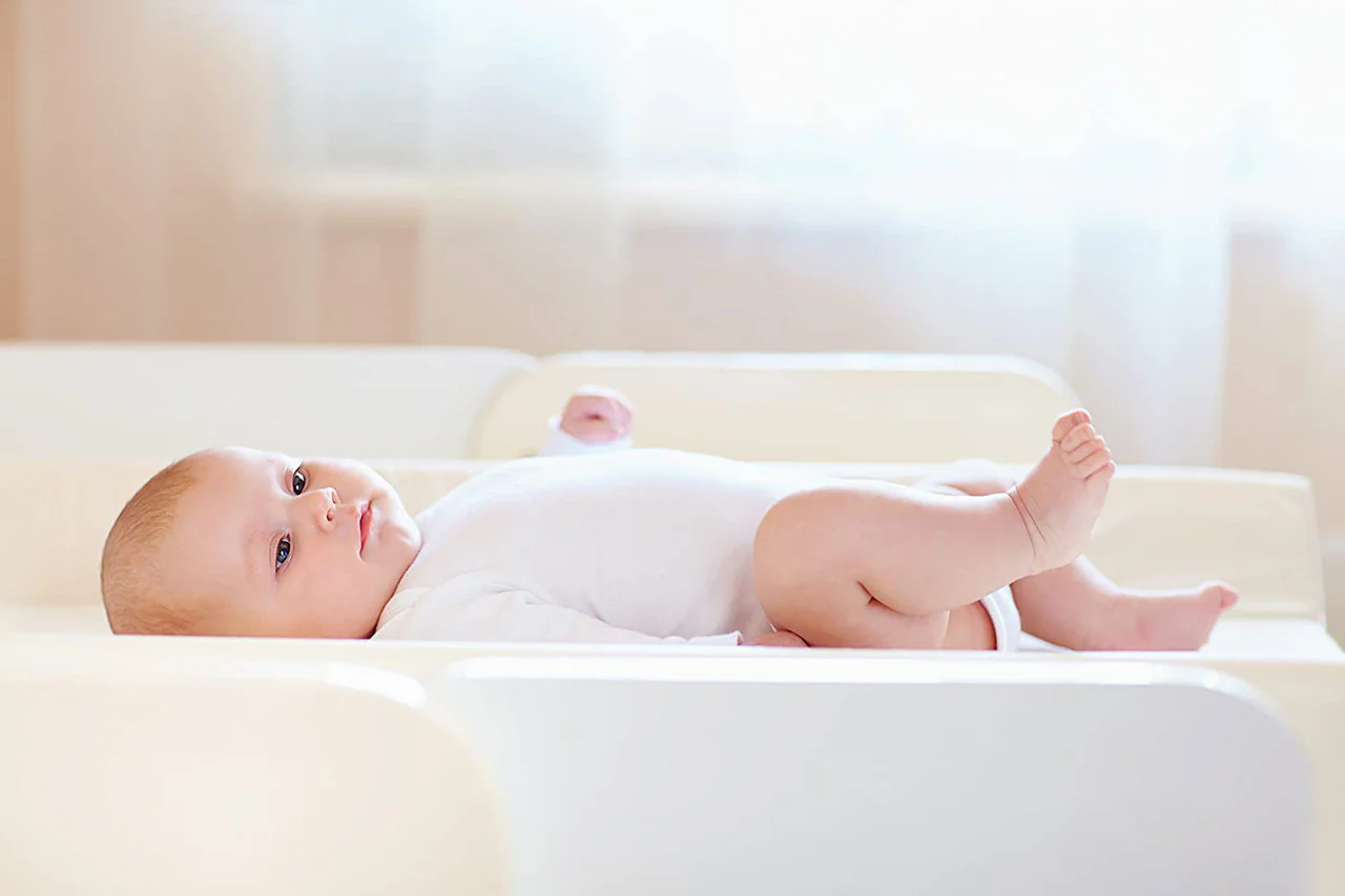 Moonlight Little Dreamer Contour Changing pad w/ organic cover16" x 32" x 1.5 (2 sided) - Image 4
