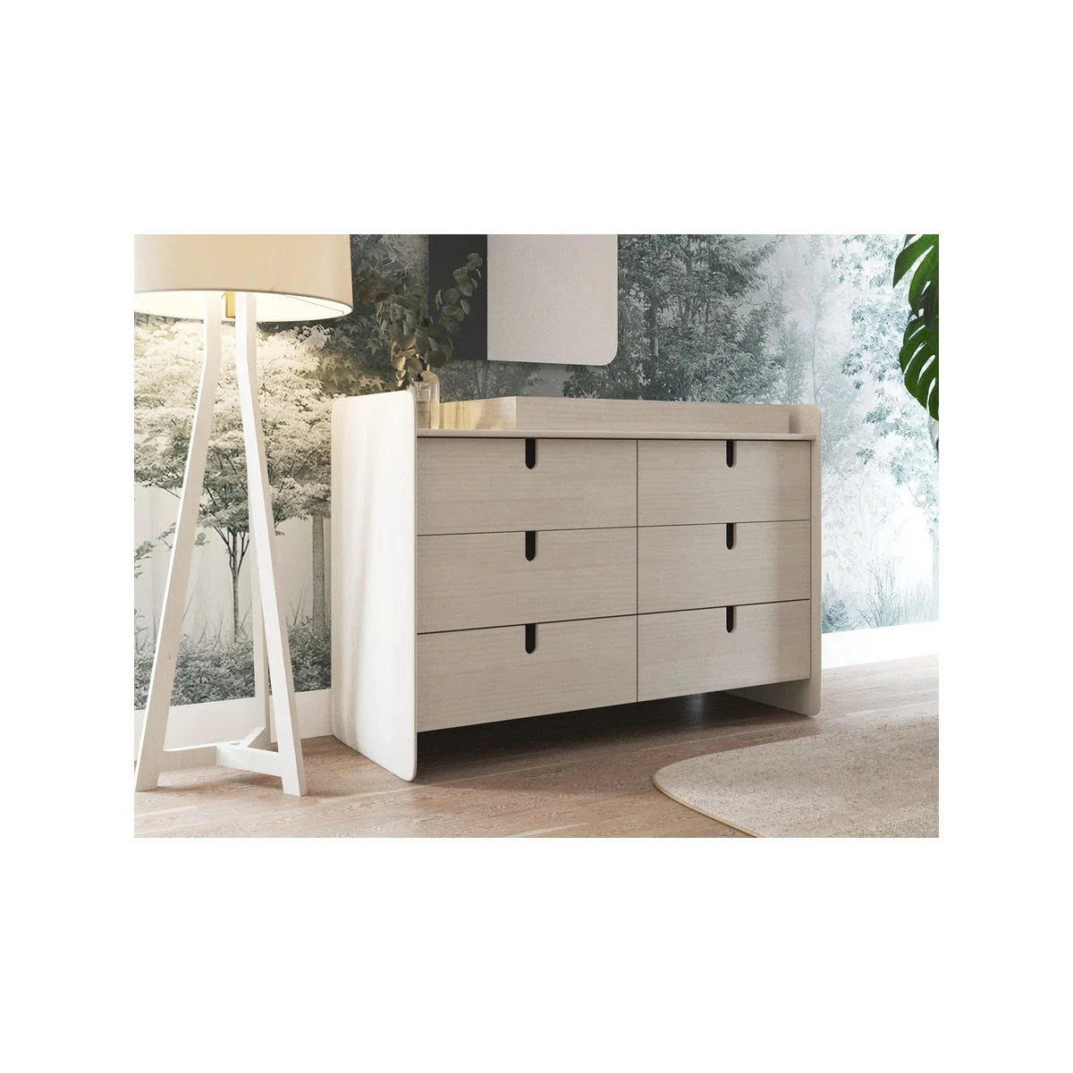 Moonlit Organic Collection Double Dresser and Changer
