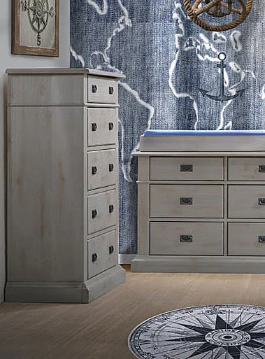 Natart Cortina 5 Drawer Dresser in Grey Chalet - Image 2